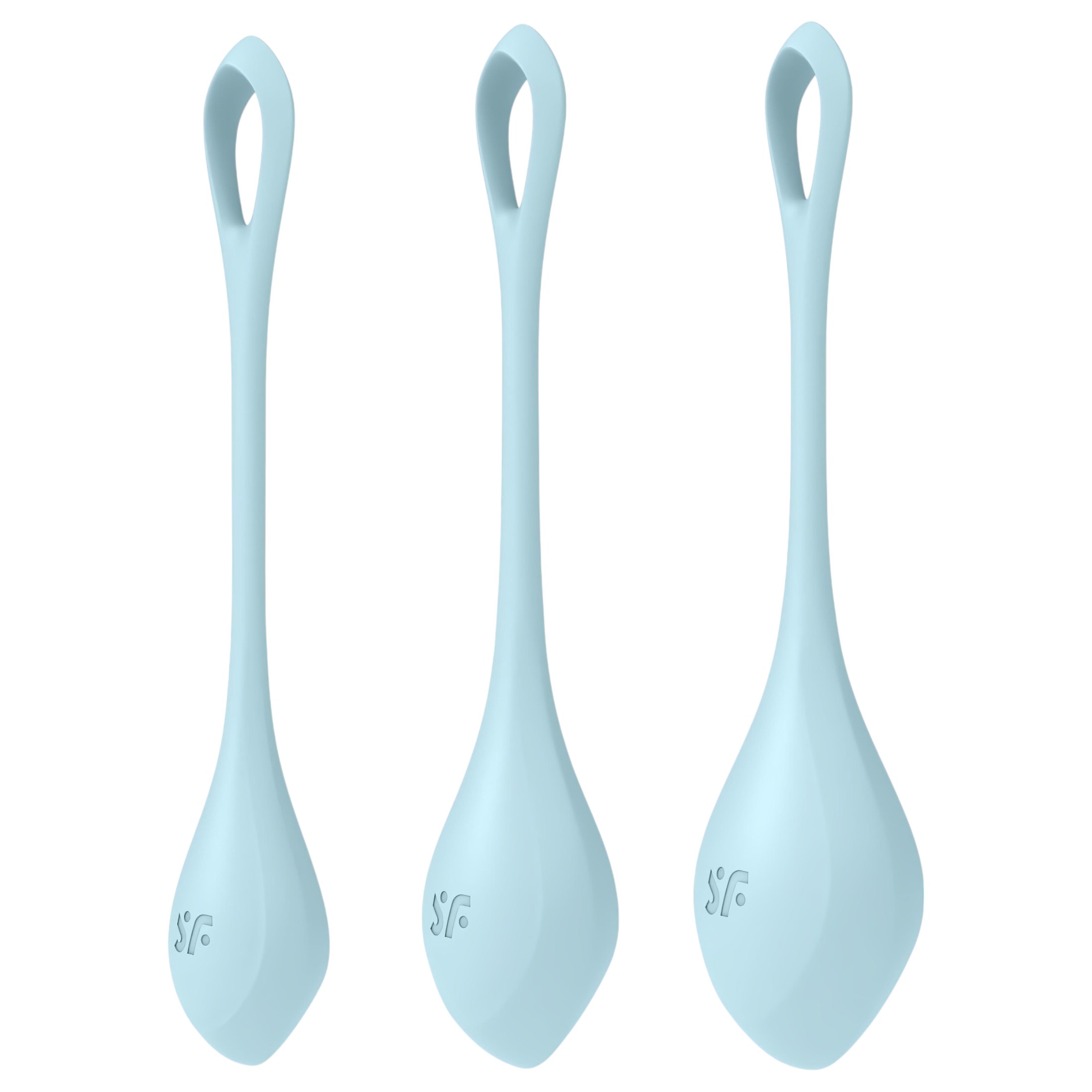 Satisfyer Yoni Power 2 – gésagolyó szett – kék (3 részes)