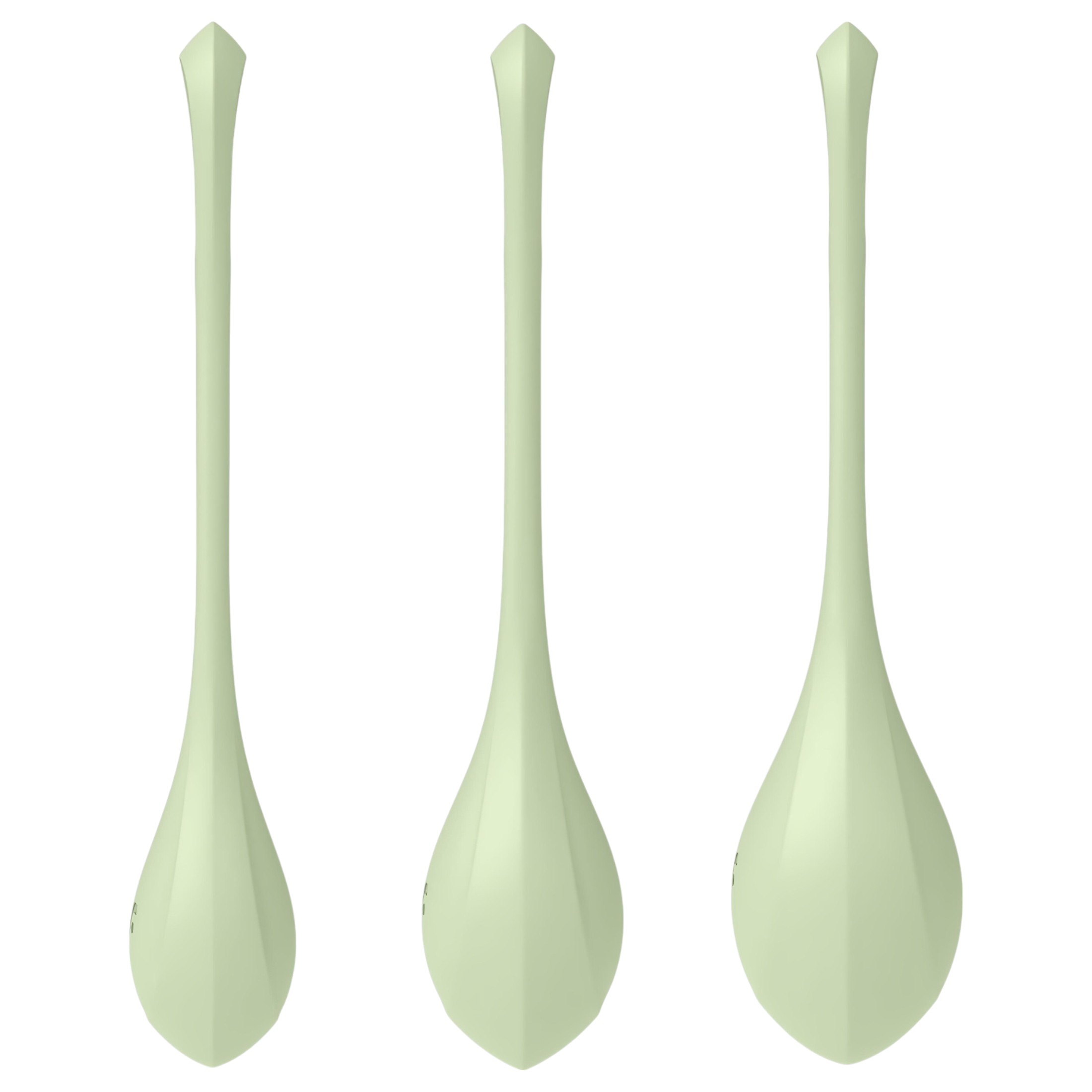 Satisfyer Yoni Power 2 – gésagolyó szett – zöld (3 részes)