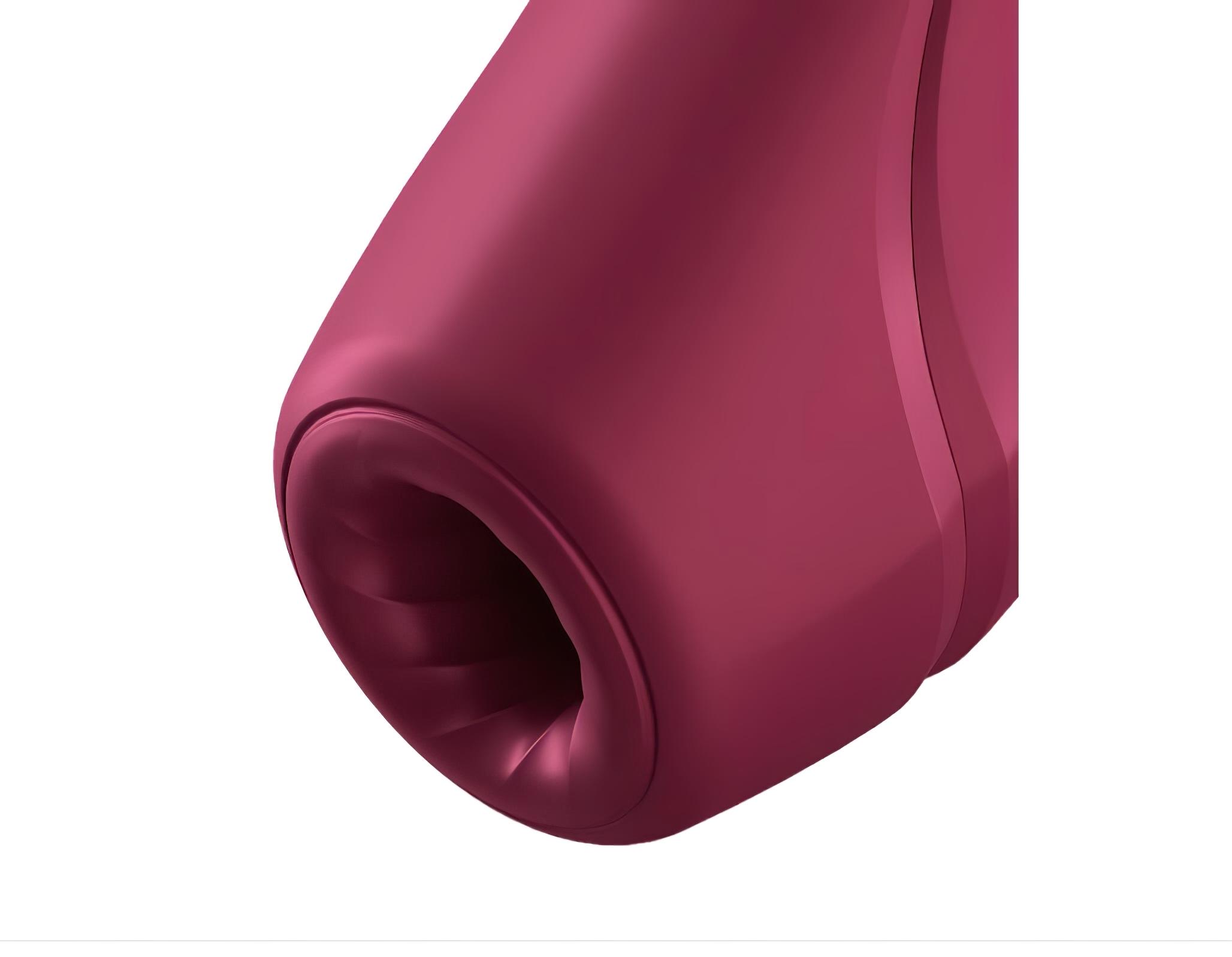 Satisfyer Curvy 1+ – okos léghullámos csiklóizgató (piros)