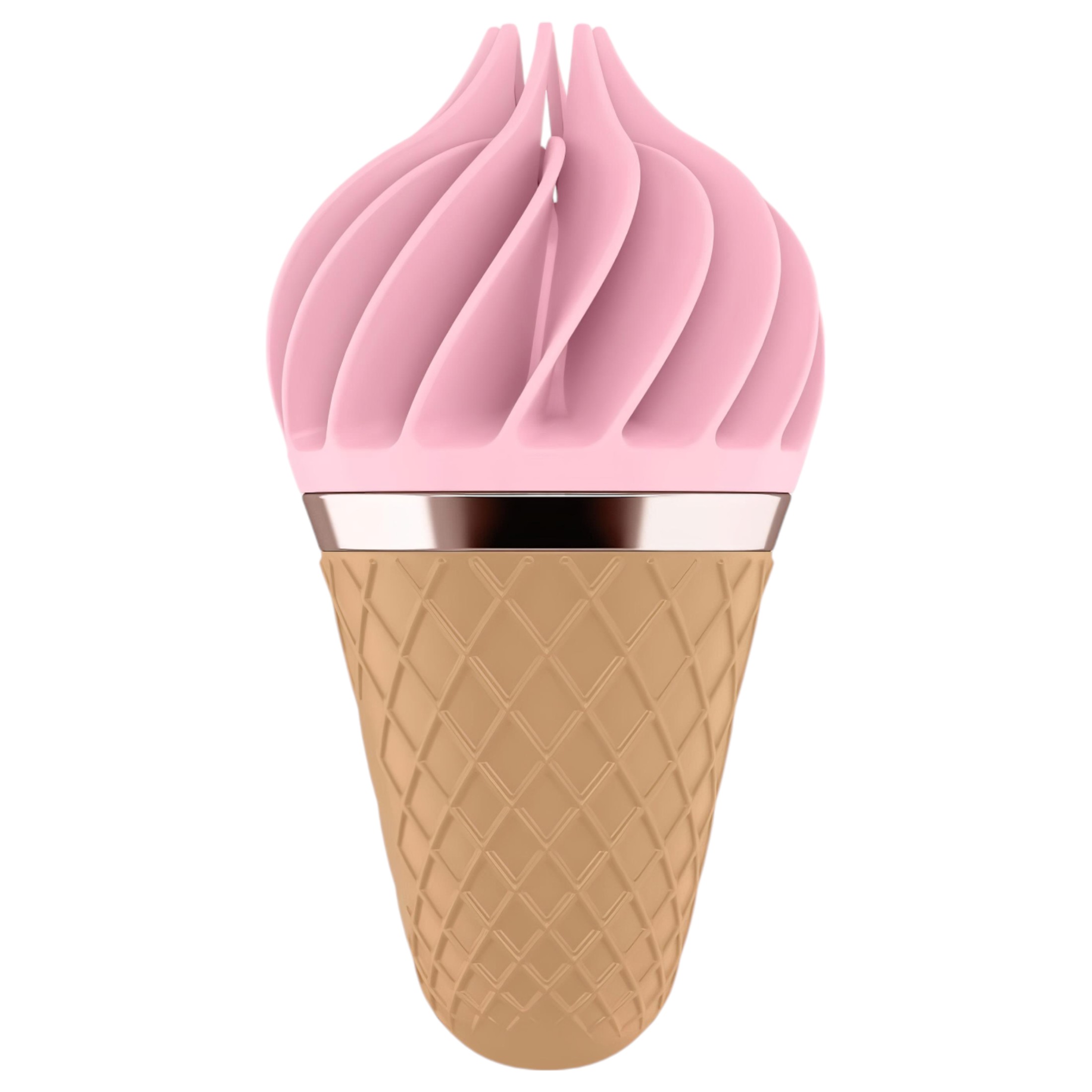 Satisfyer Sweet Treat – akkus, forgó csikló vibrátor (pink-barna)