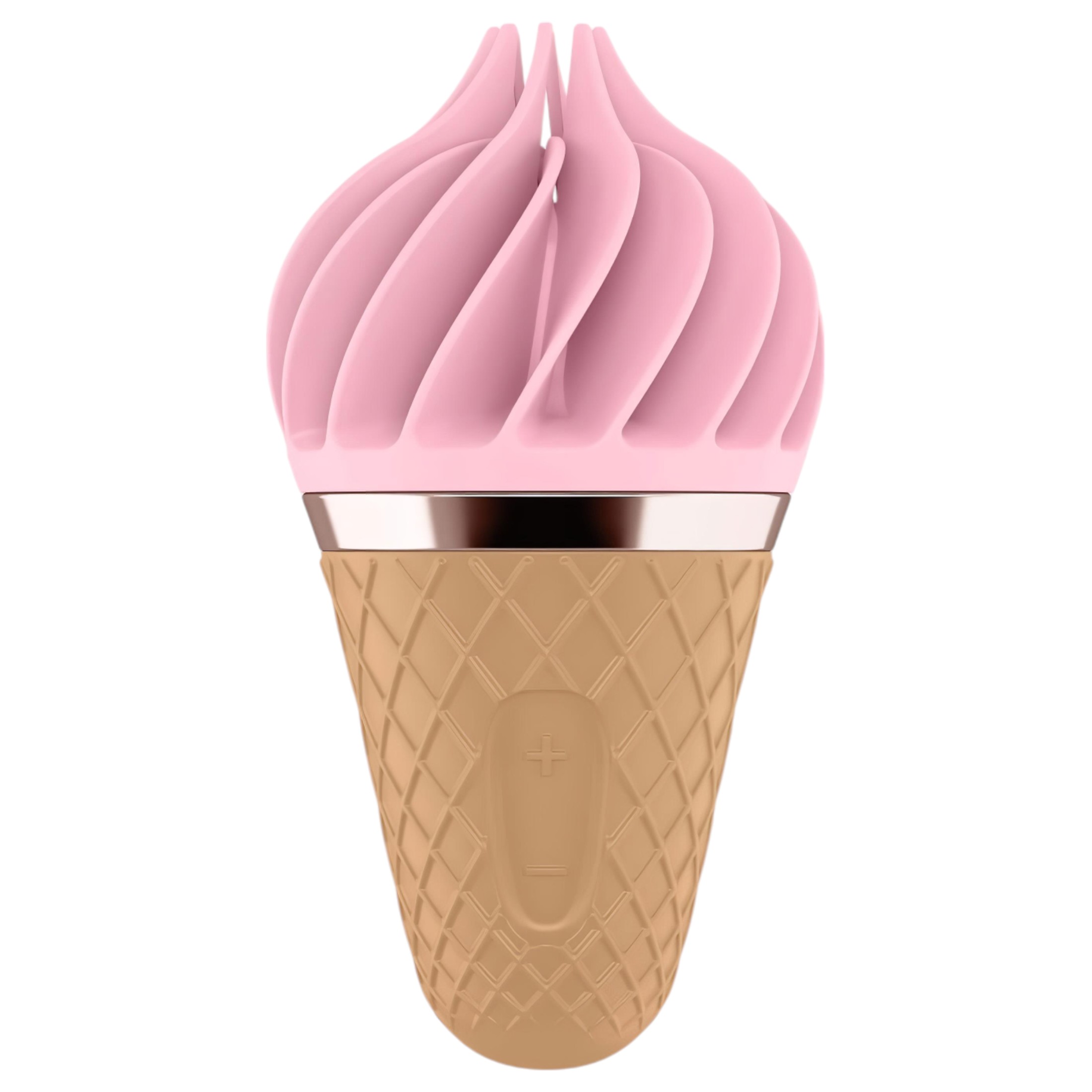 Satisfyer Sweet Treat – akkus, forgó csikló vibrátor (pink-barna)
