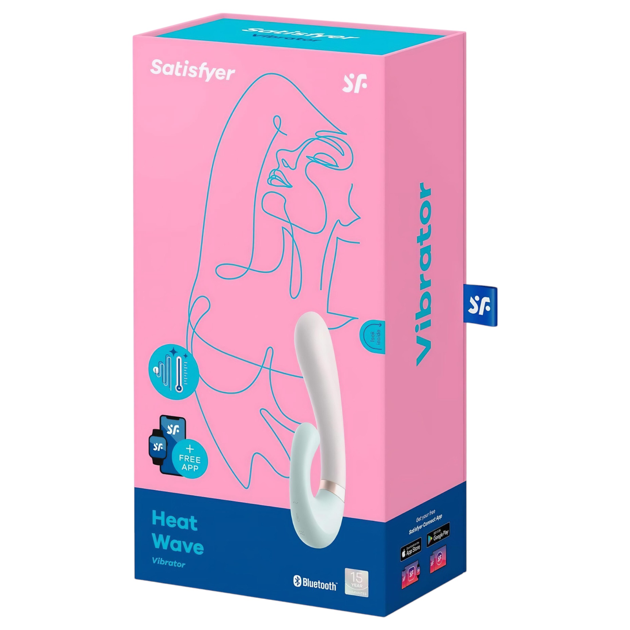 Satisfyer Heat Wave – okos, melegítő, karos vibrátor (menta)