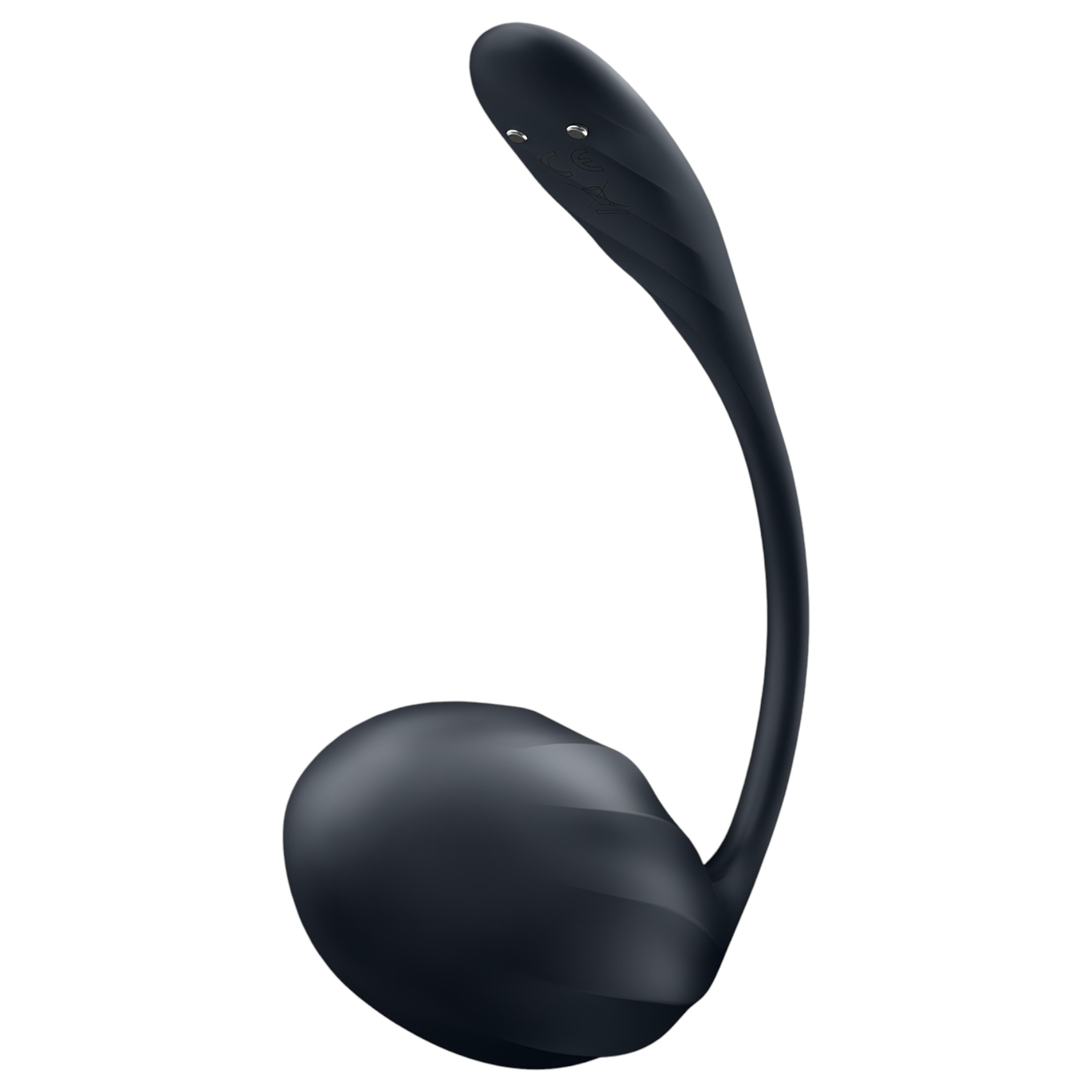 Satisfyer Ribbed Petal – rádiós vibrációs tojás (fekete)