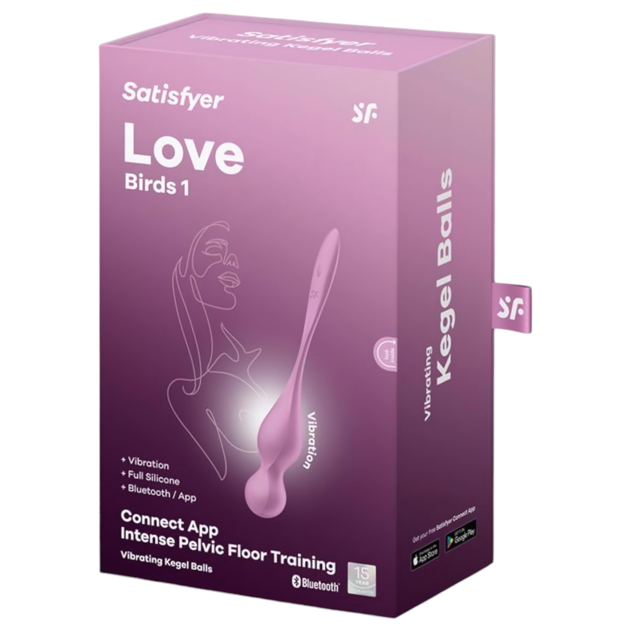 Satisfyer Love Birds 1 – okos, vibrációs gésagolyó (pink)