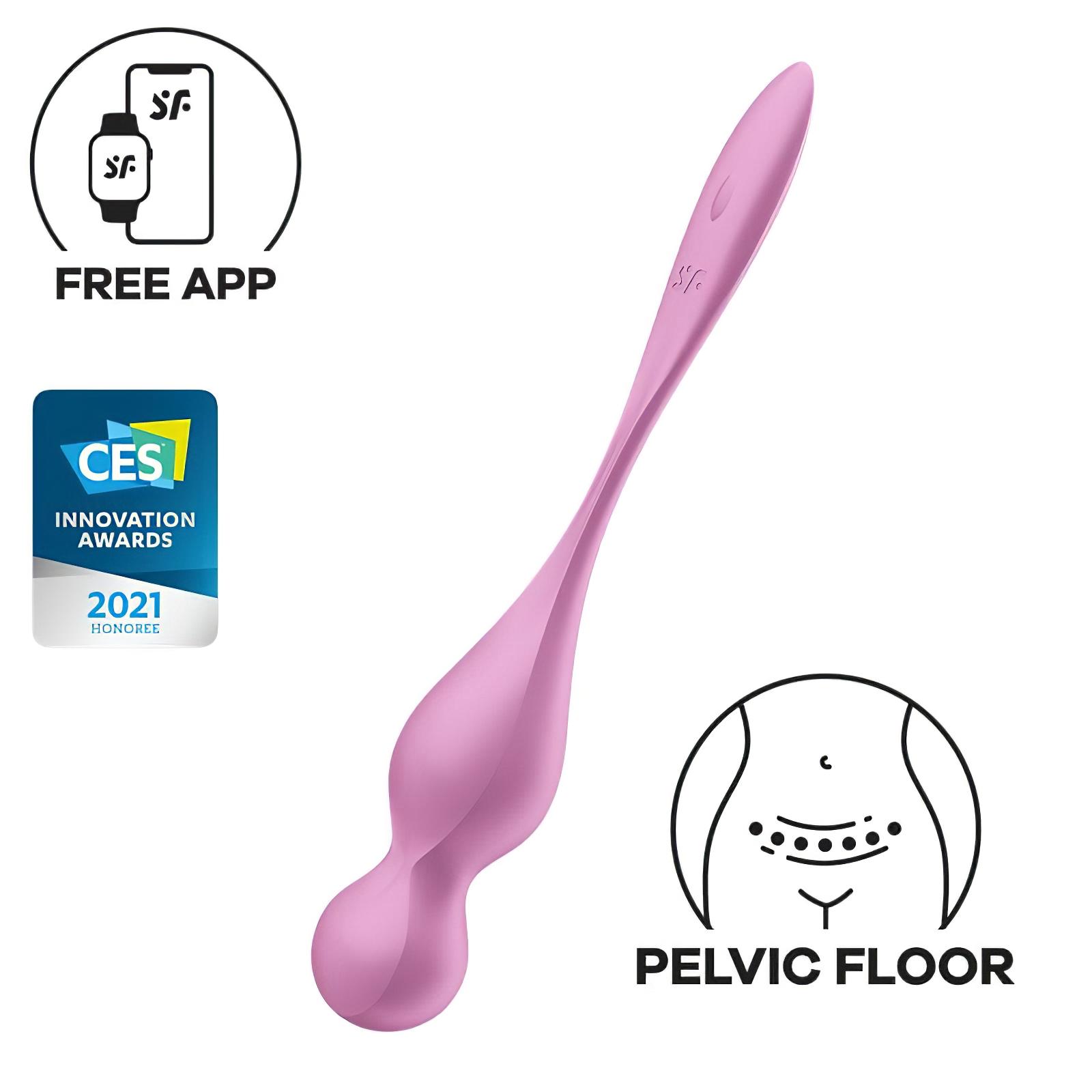 Satisfyer Love Birds 1 – okos, vibrációs gésagolyó (pink)