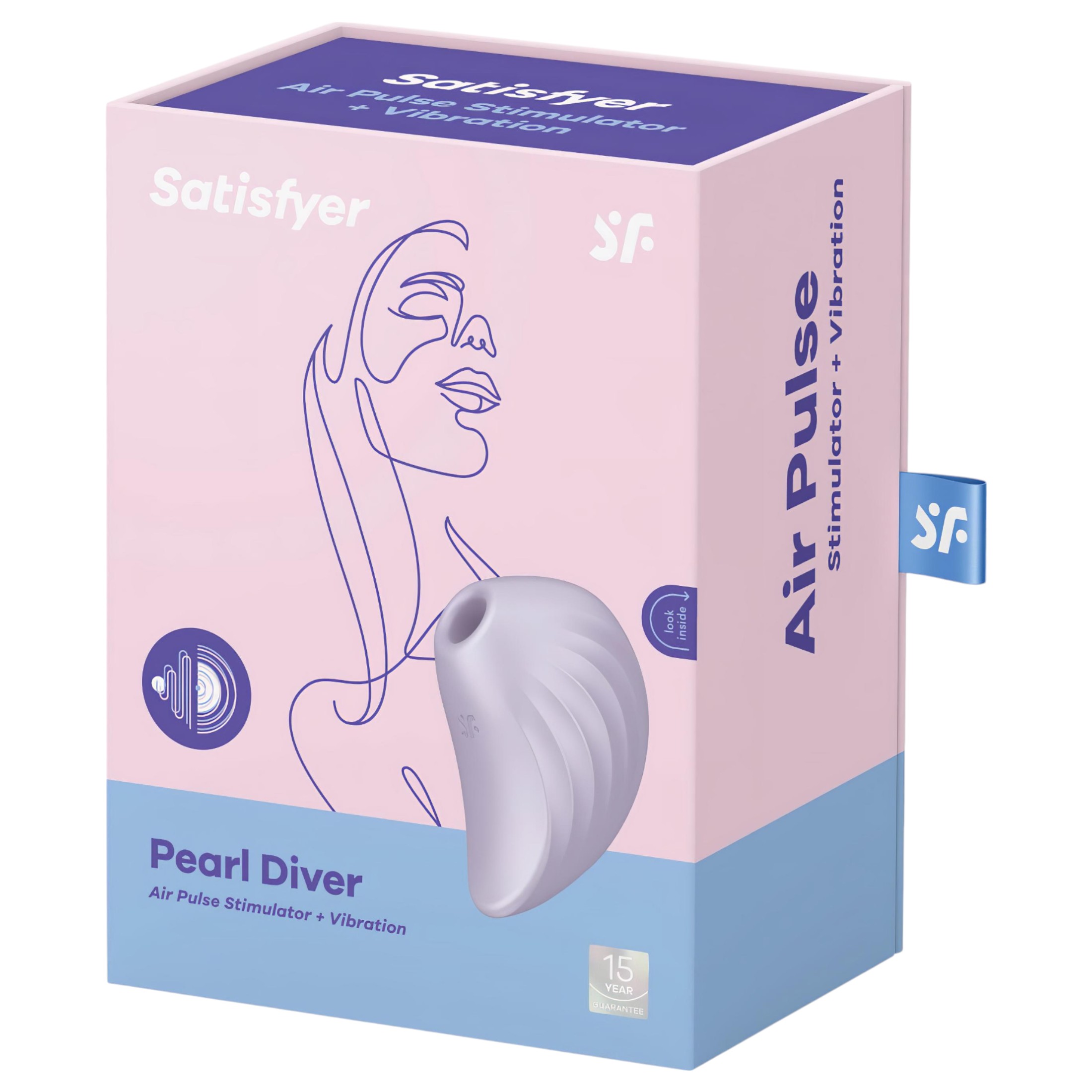 Satisfyer Pearl Diver – léghullámos csikló vibrátor (viola)