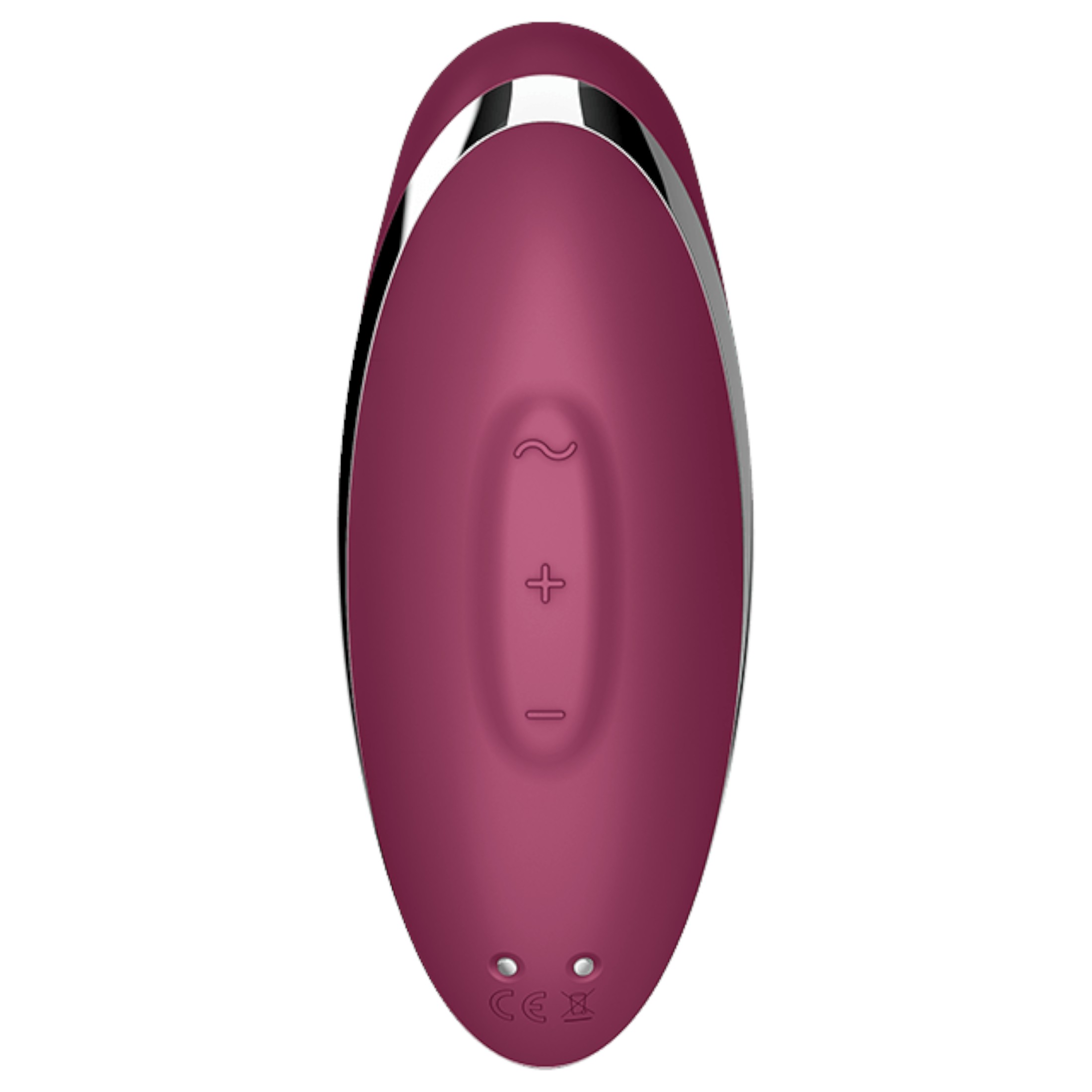 Satisfyer Tap & Climax 2 – 2in1 csiklóizgató és vibrátor (piros)