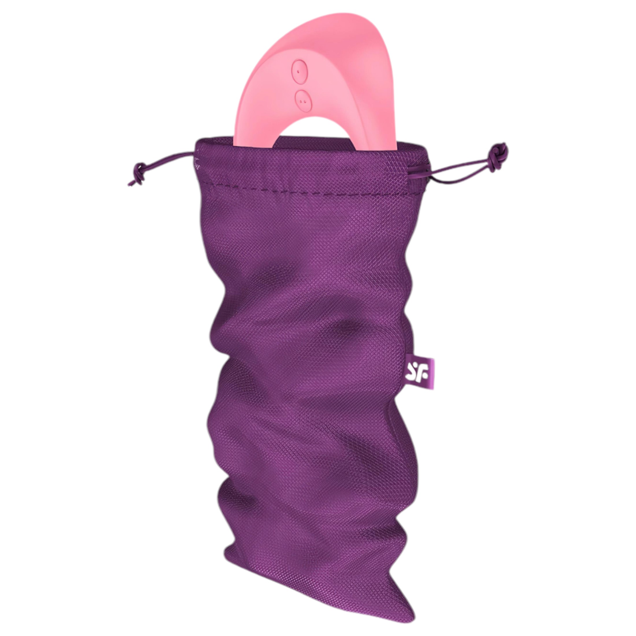 Satisfyer Treasure Bag – diszkrét tároló táska – közepes (lila)