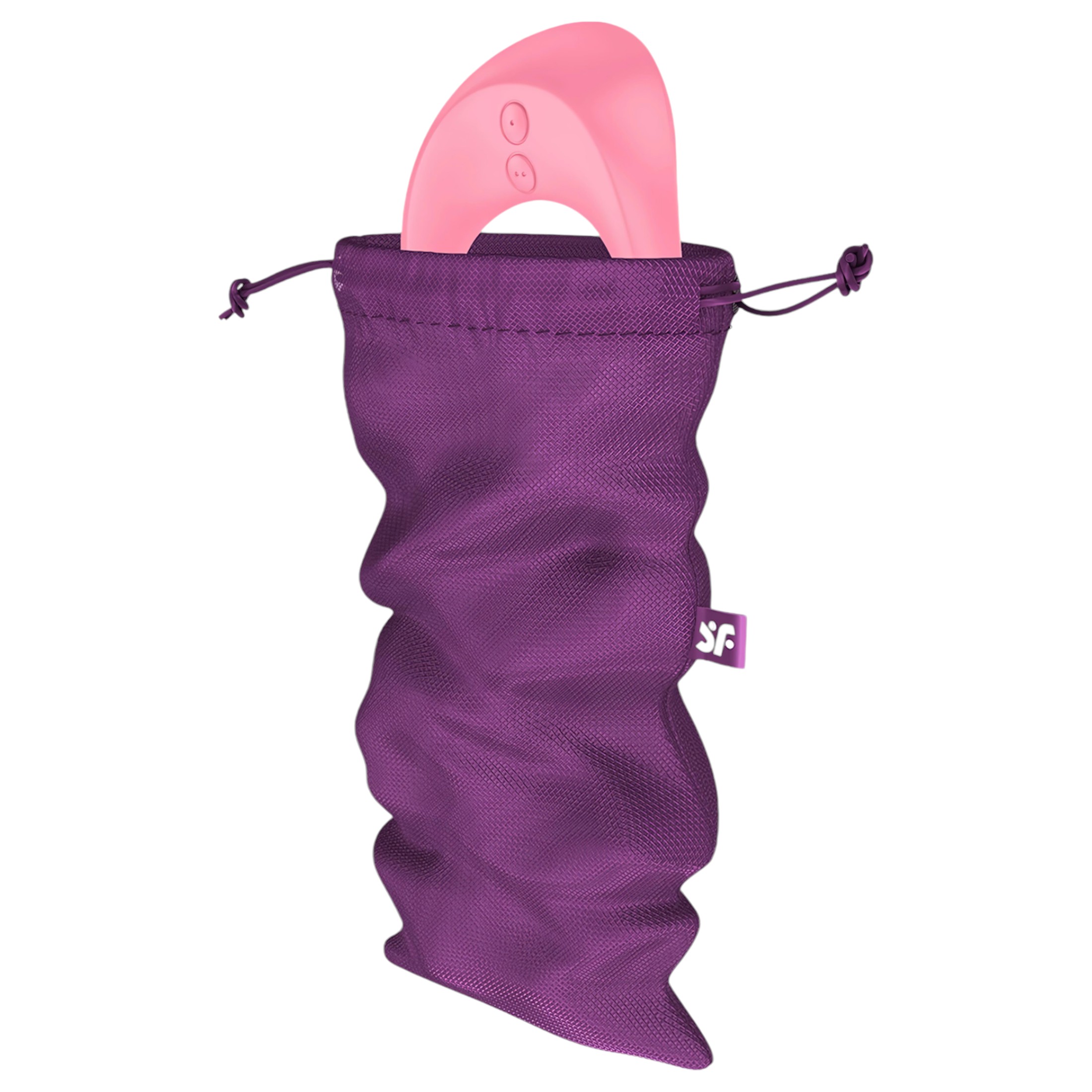 Satisfyer Treasure Bag – diszkrét tároló táska – közepes (lila)