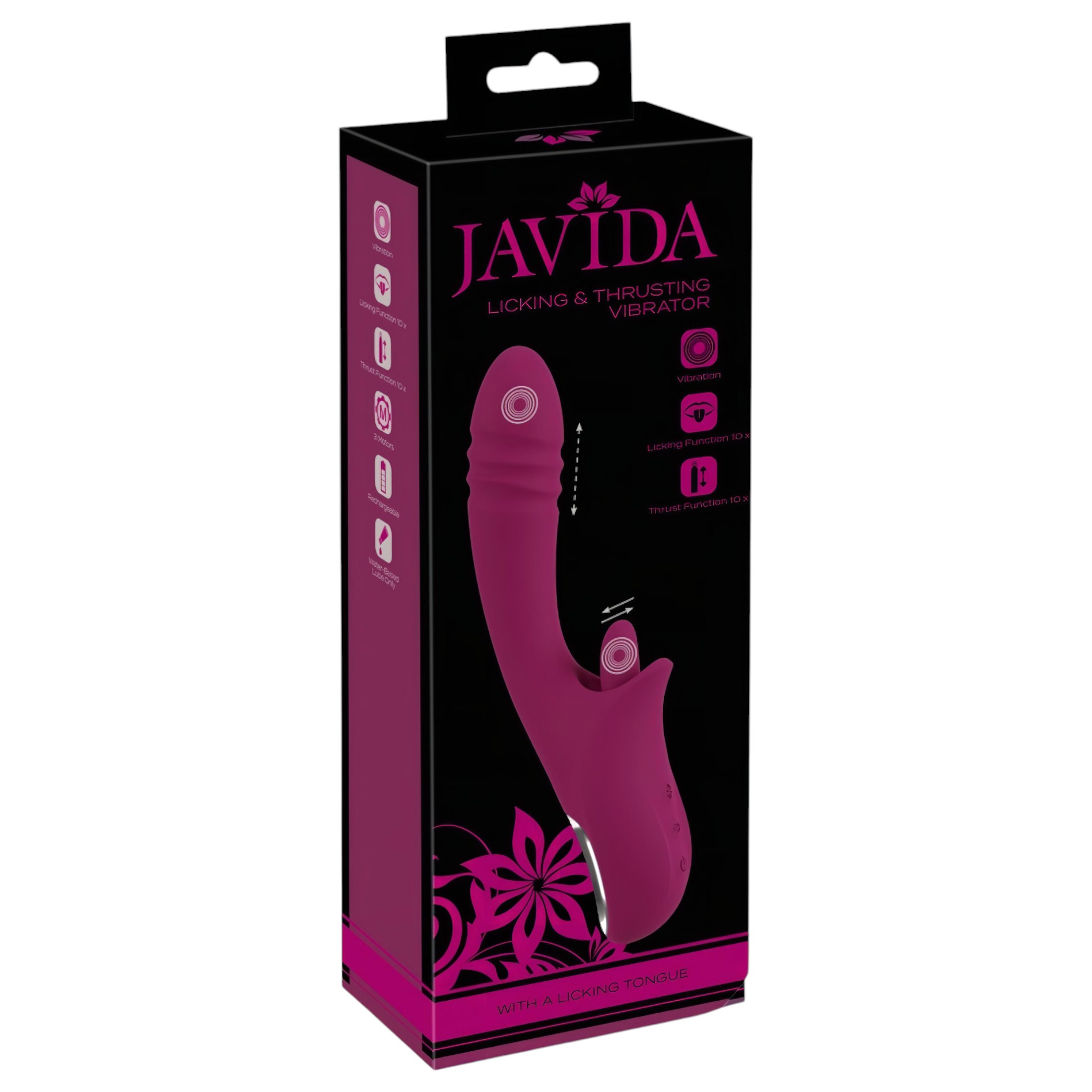 Javida Licking & Thrusting – nyelves lökő vibrátor (lila)