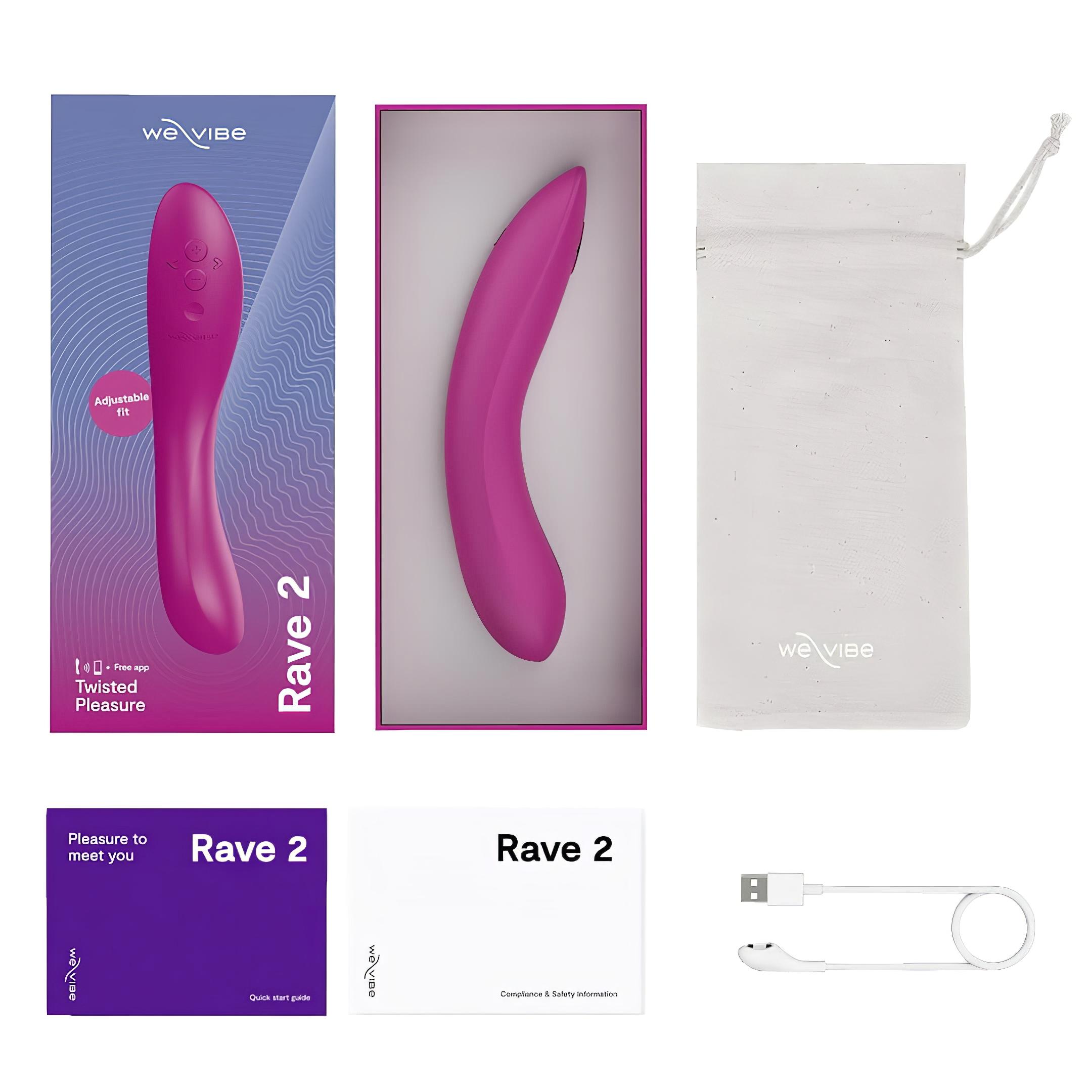 We-Vibe Rave 2 – okos, akkus G-pont vibrátor (pink)