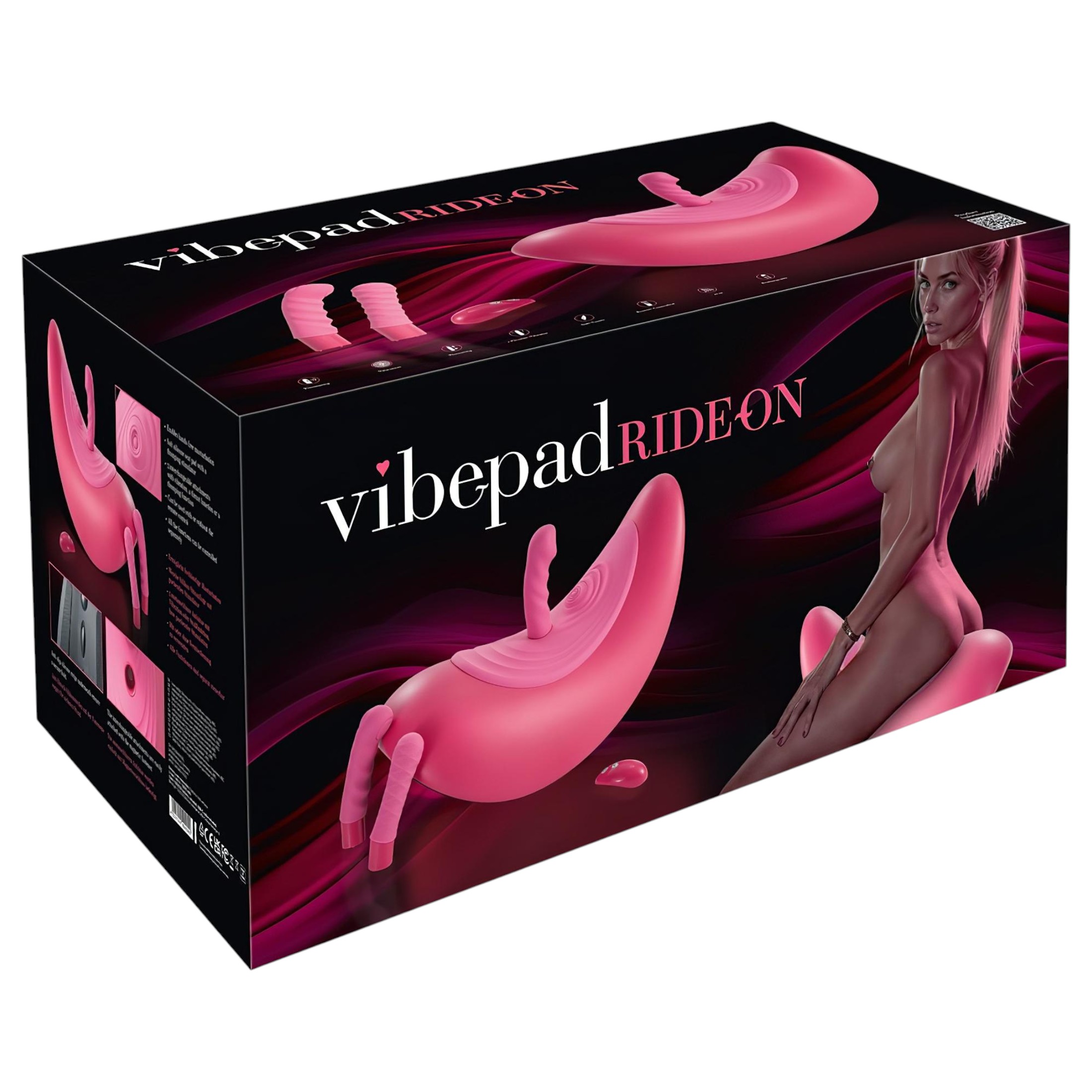 VibePad Rideon – pulzáló G-pont és csiklóizgató hinta (pink)