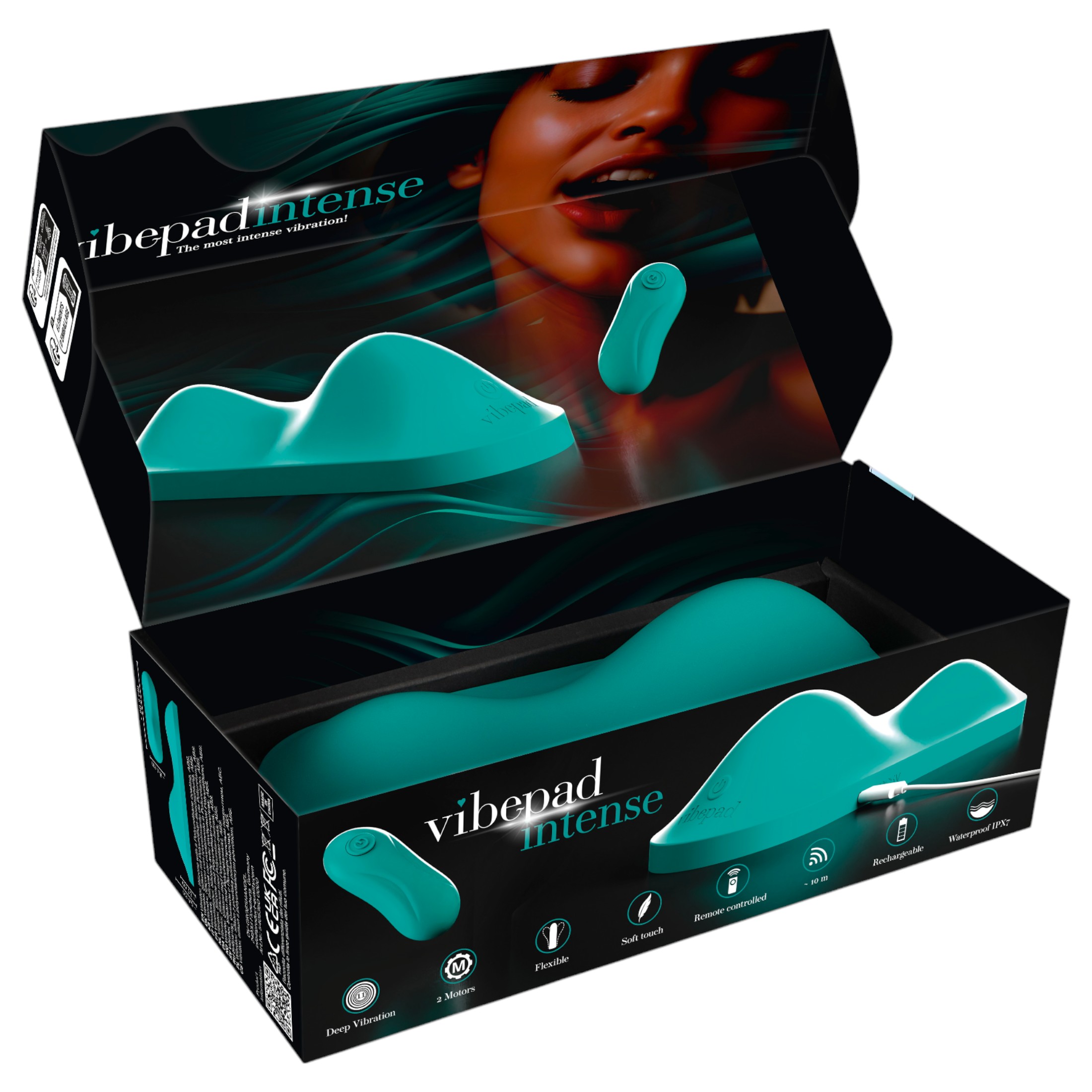 Vibepad Intense – csiklóizgató párna vibrátor (türkiz)