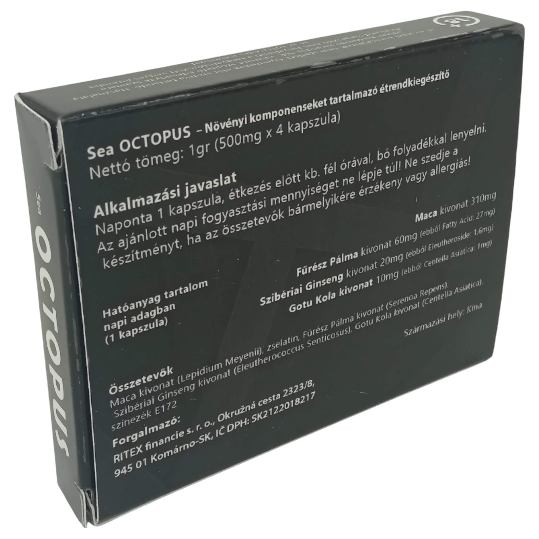 Octopus – étrend kiegészítő kapszula férfiaknak (4db)