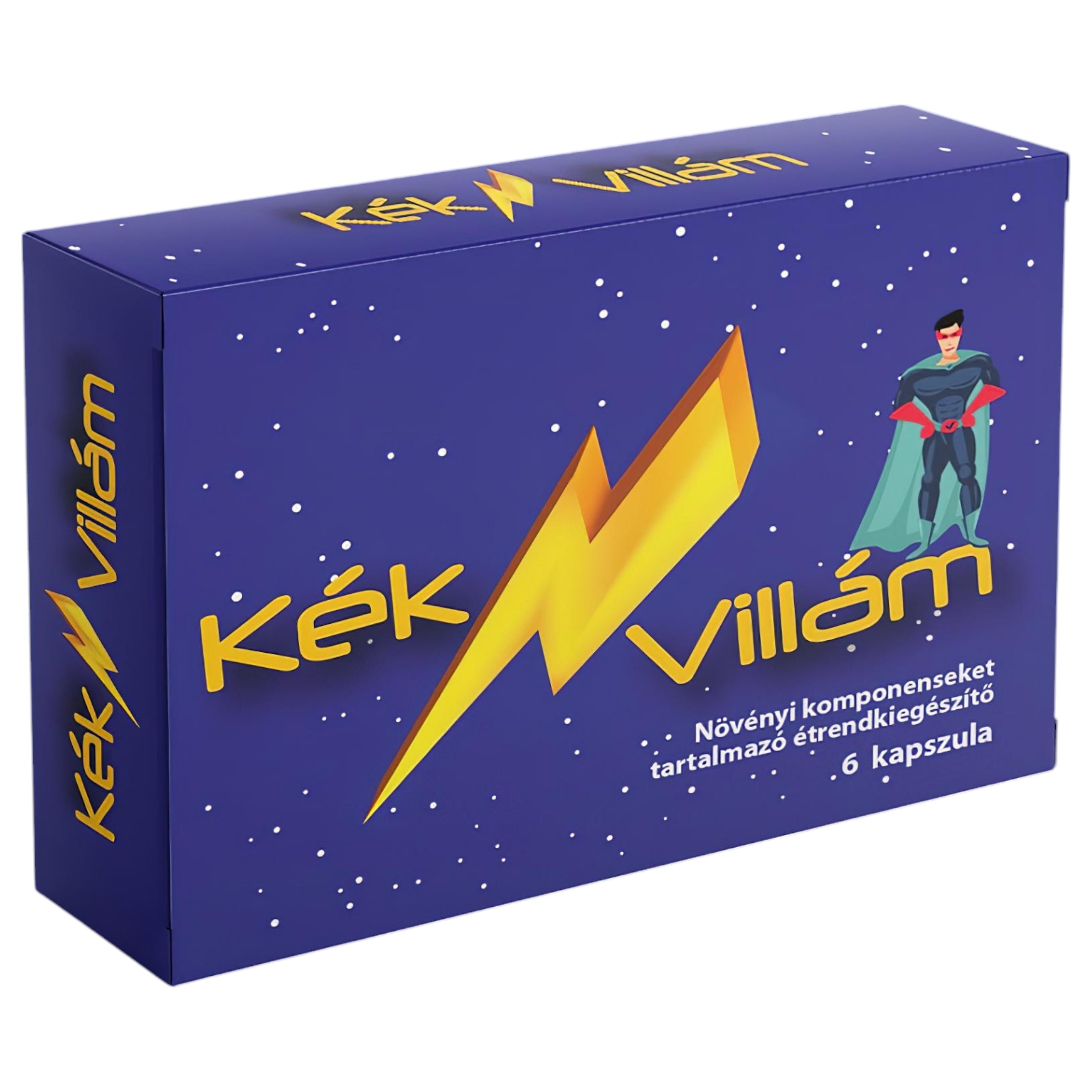 Kék Villám – étrend kiegészítő kapszula férfiaknak (6db)