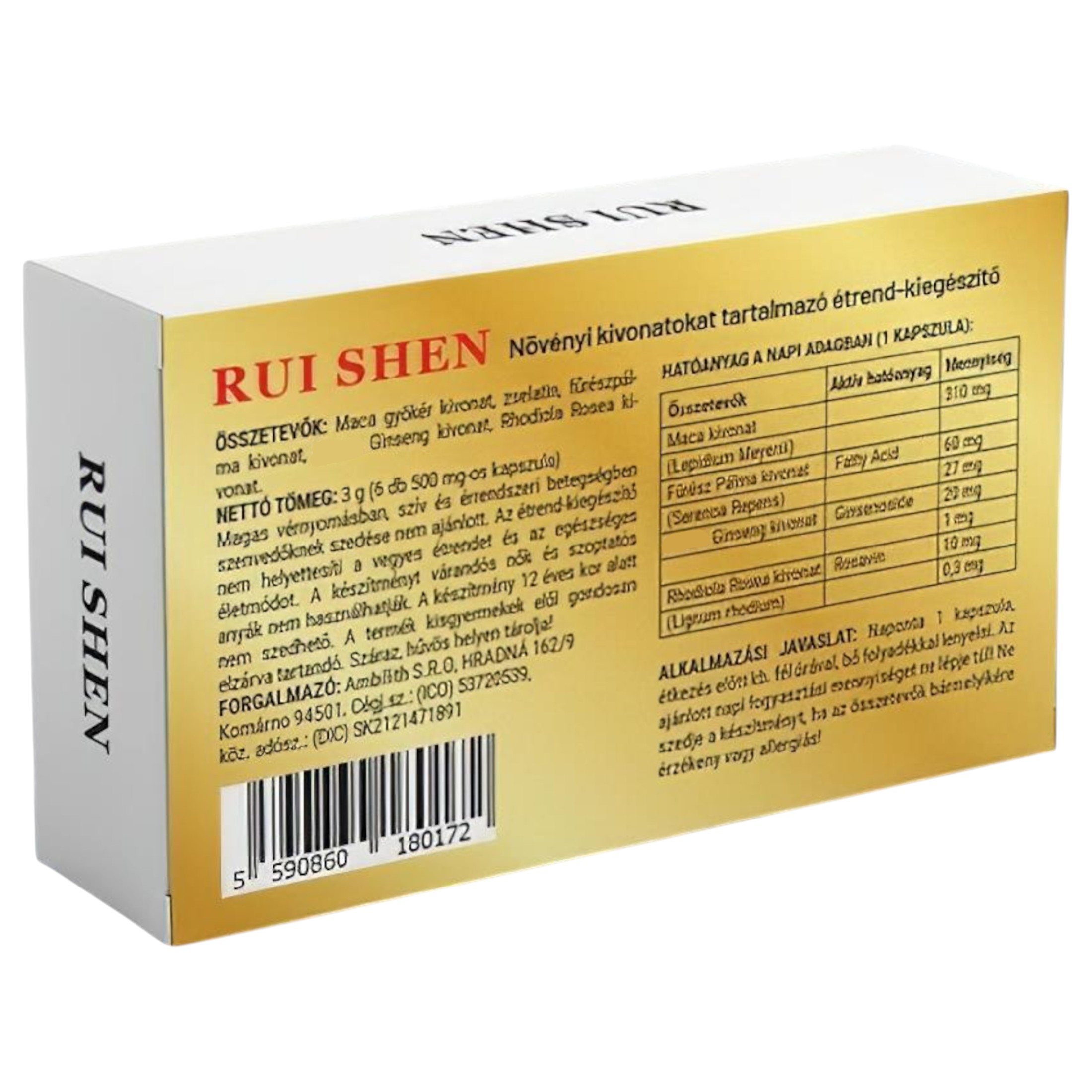 Rui Shen – magömlést késleltető kapszula (6db)
