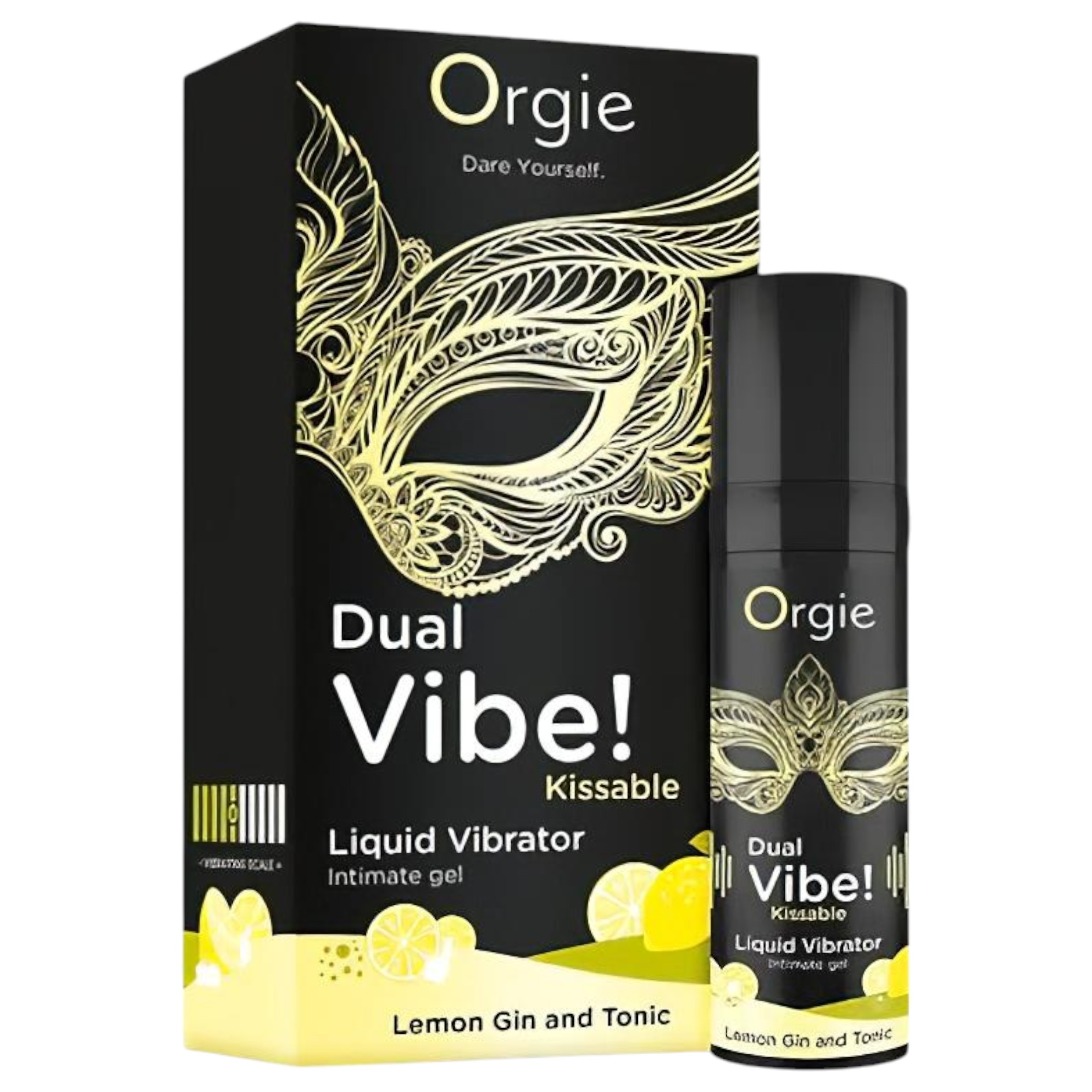 Orgie Dual Vibe – unisex folyékony vibrátor – Gin Tonic (15ml)