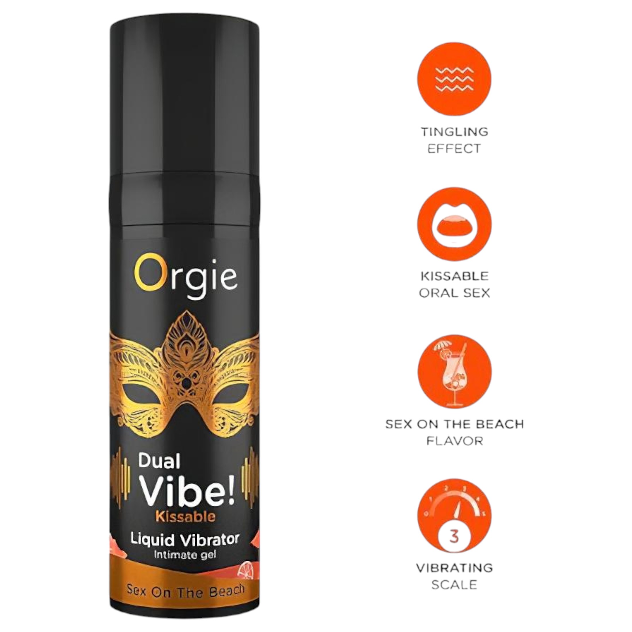 Orgie Dual Vibe – unisex folyékony vibrátor – Sex on the Beach (15ml)