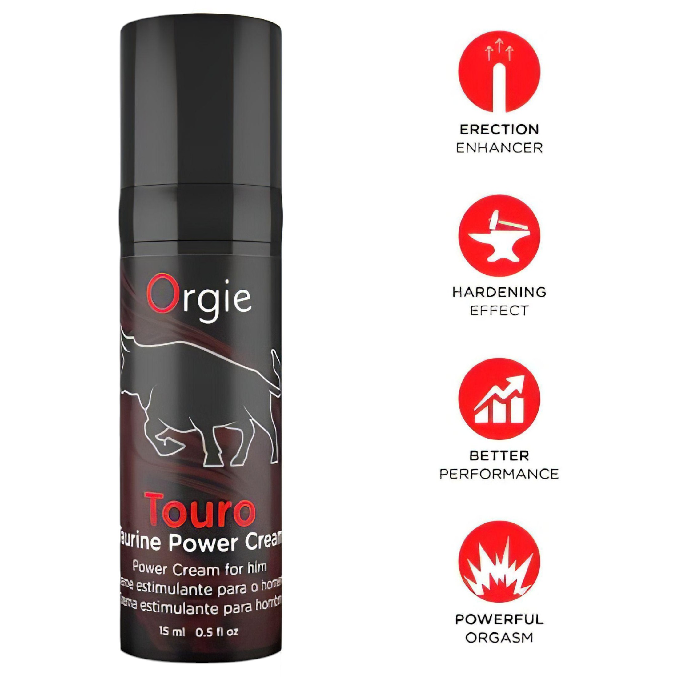 Orgie Touro Power – erekció fokozó krém (15ml)