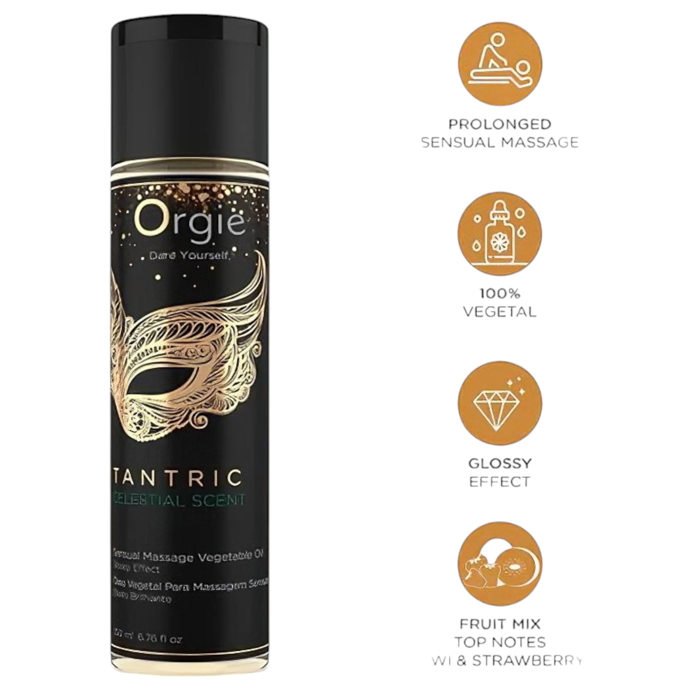 Orgie Tantric Celestial – érzéki masszázsolaj (200ml)