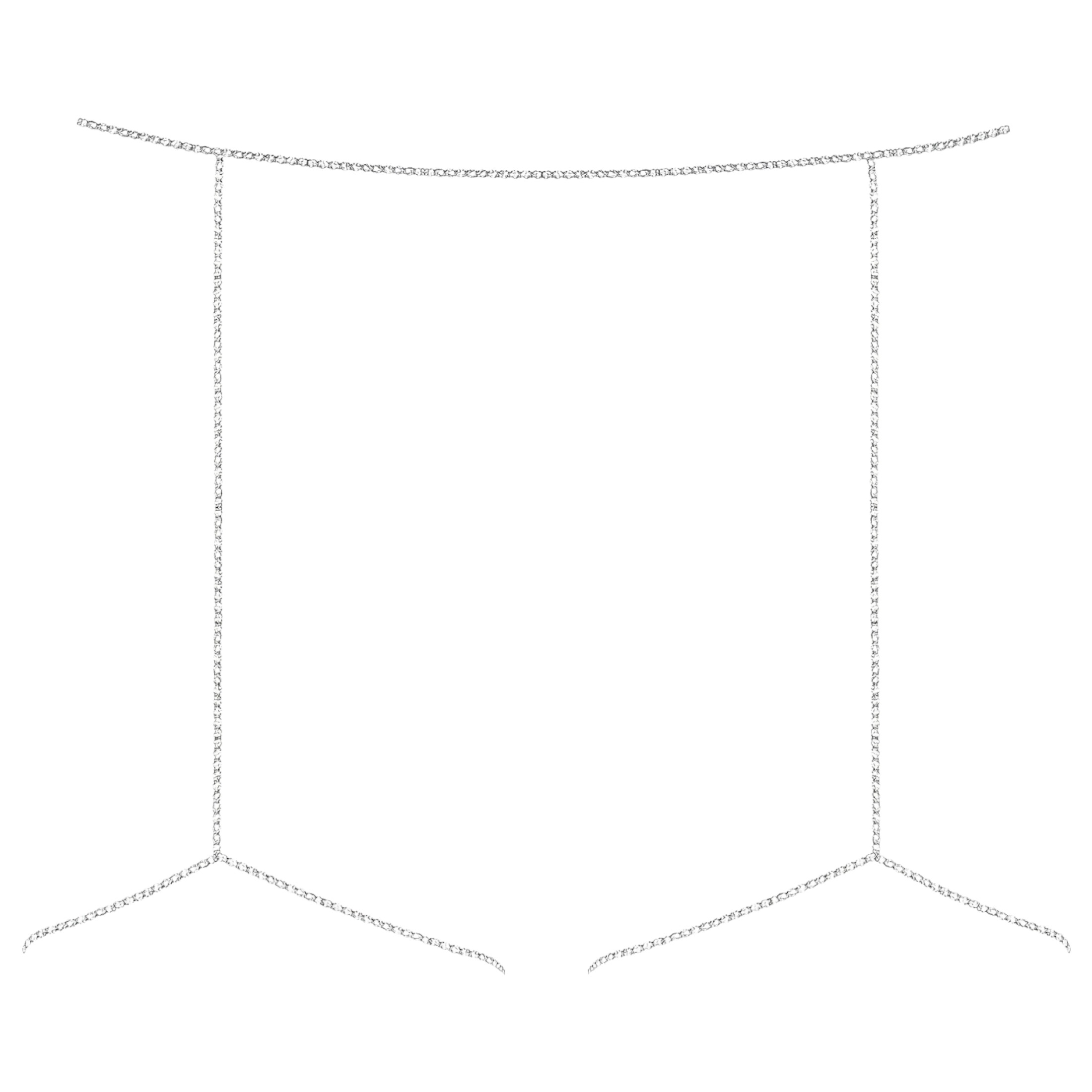 Obsessive Bijou 905 – ékszer testhám alsó (ezüst) – S-L