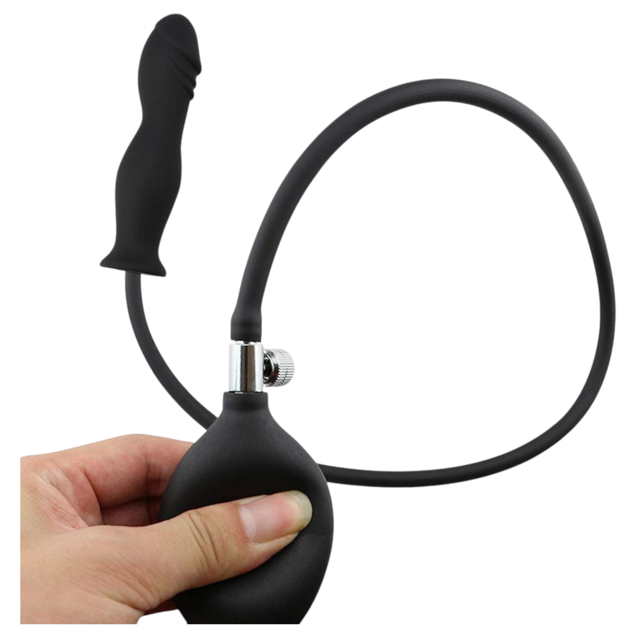 Wild Play – pumpálható anál plug (fekete)