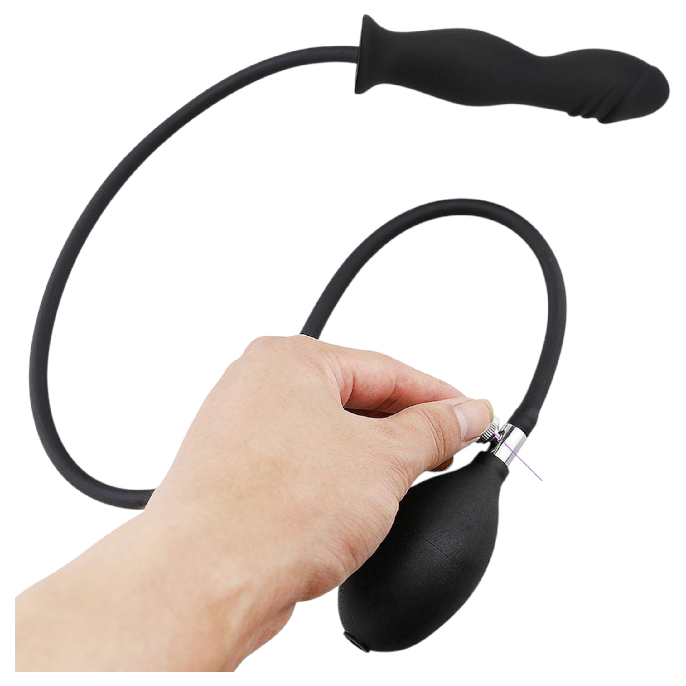 Wild Play – pumpálható anál plug (fekete)