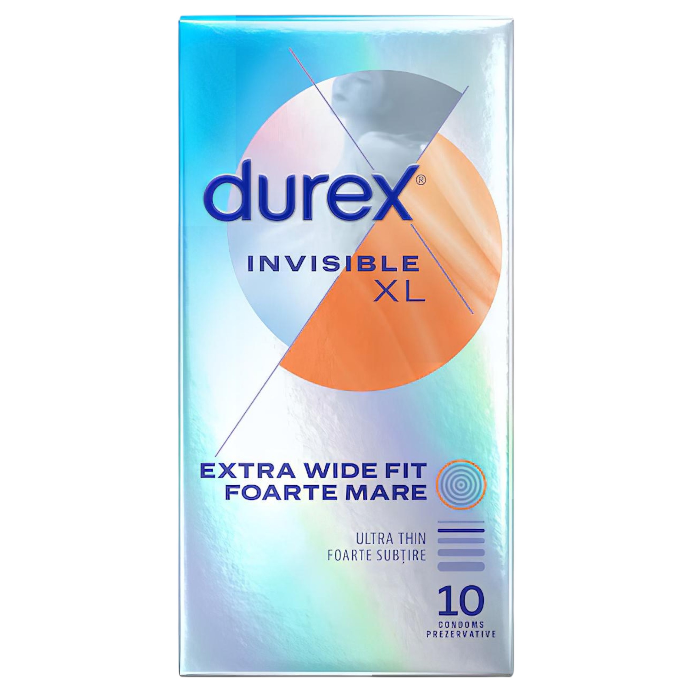 Durex Invisible XL – extra nagy óvszer (10db)