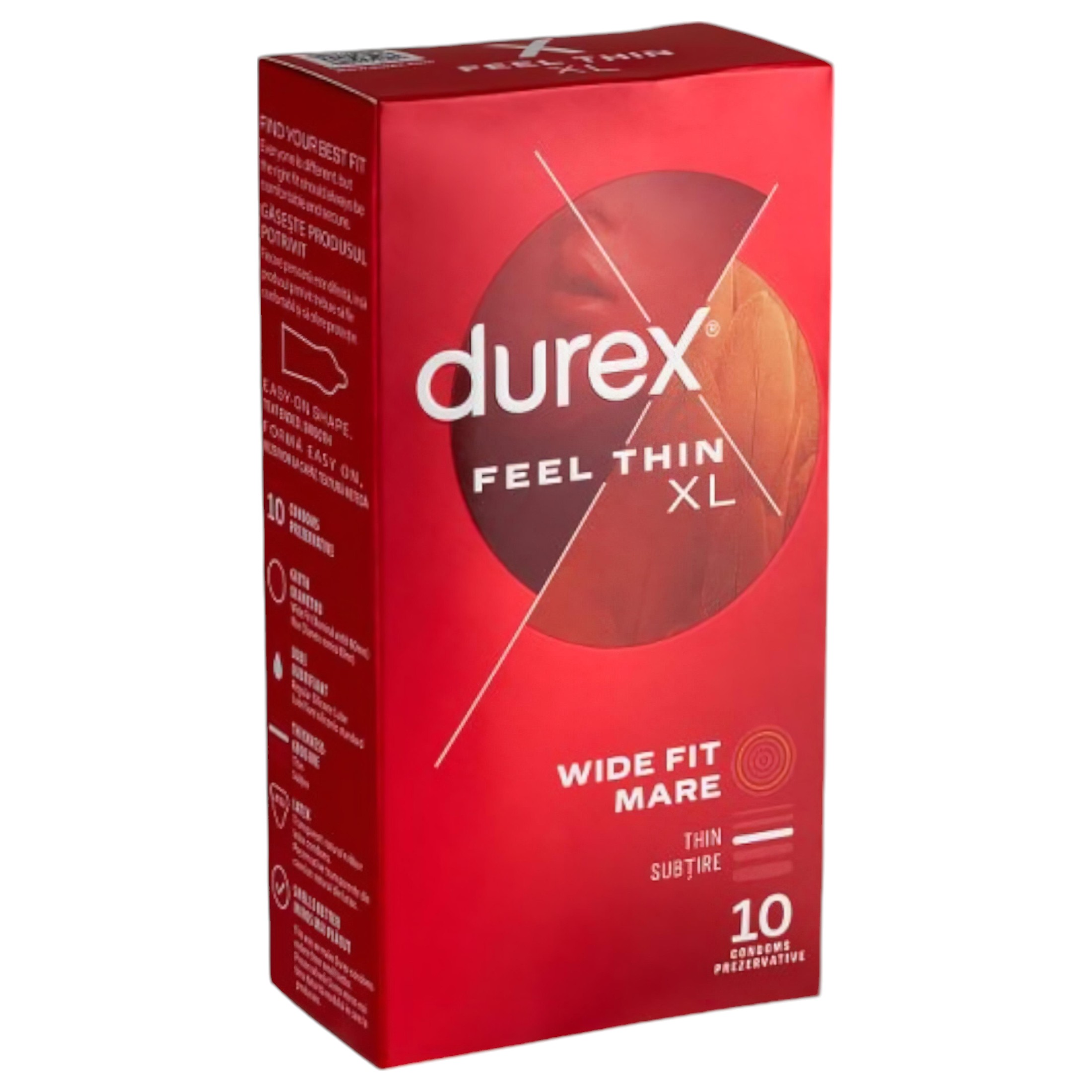 Durex Feel Thin XL – élethű érzés óvszer (10db)