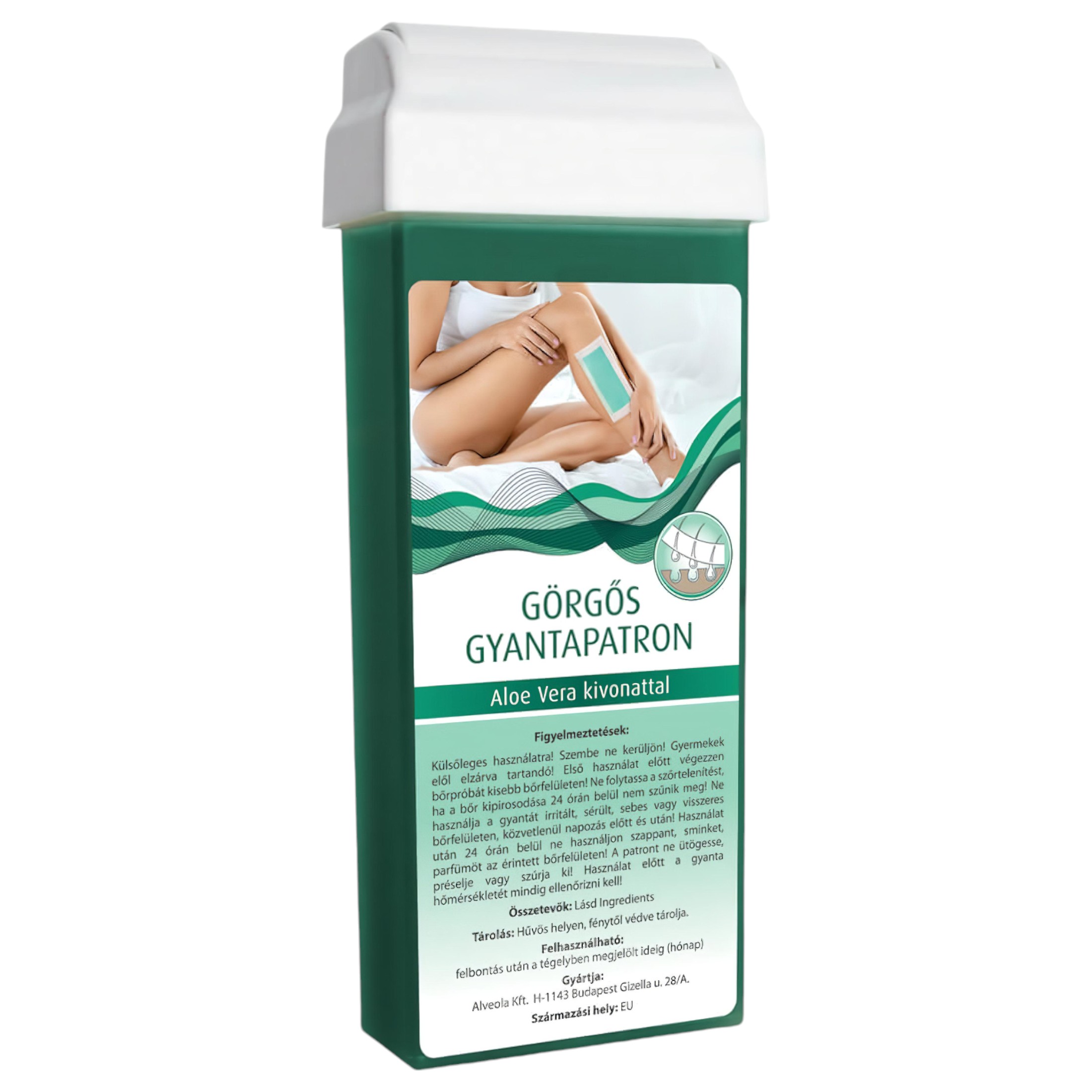 Görgős gyanta patron széles görgőfejjel (100ml) – aloe vera
