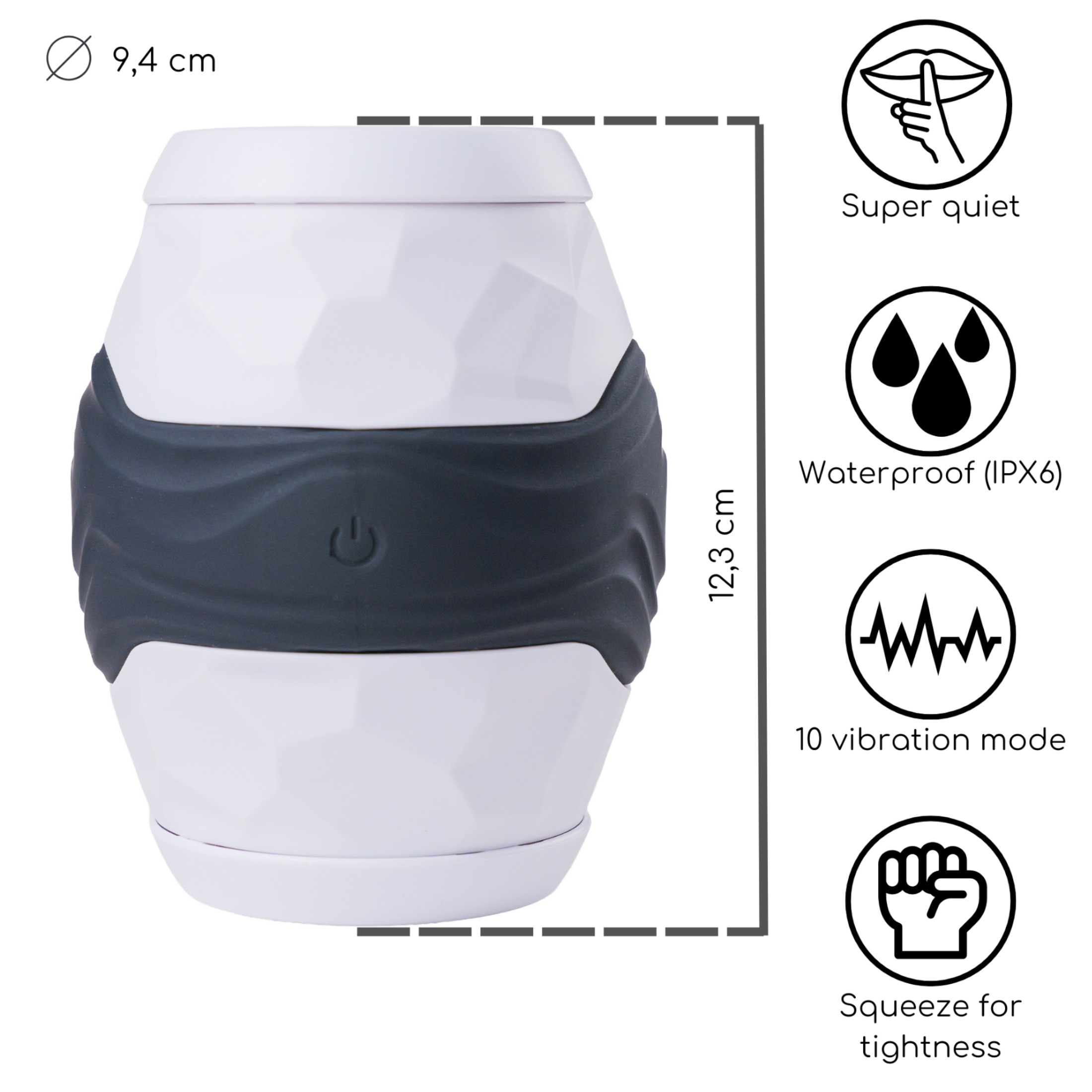 Desirel Grip Master – szorító maszturbátor (szürke)
