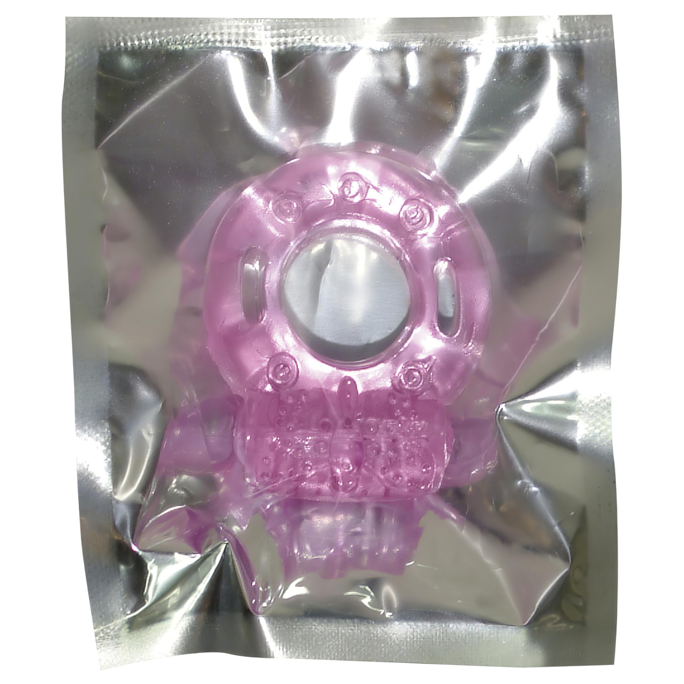 Vibrációs egyszeri péniszgyűrű (pink)