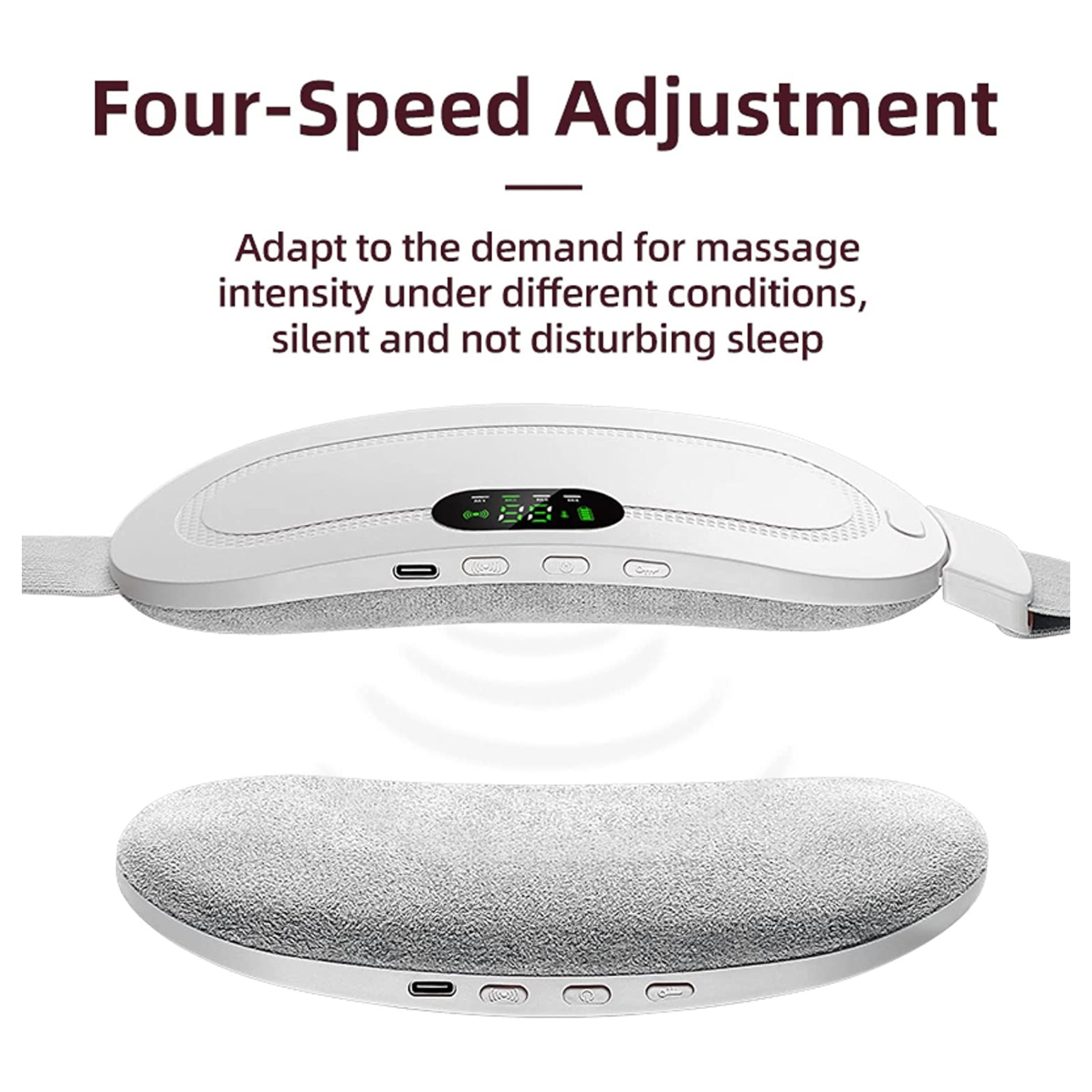 / EMS – akkus menstruációs masszírozó öv (fehér)