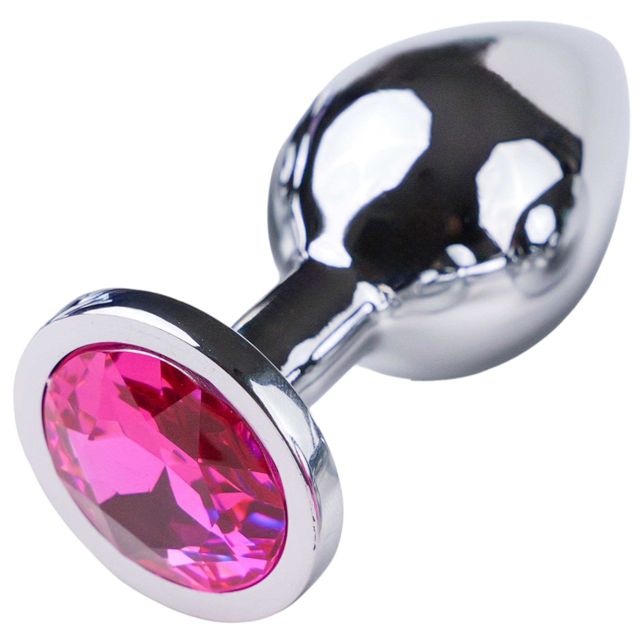 Desirel Pink Jewel S – anál plug (ezüst-pink)