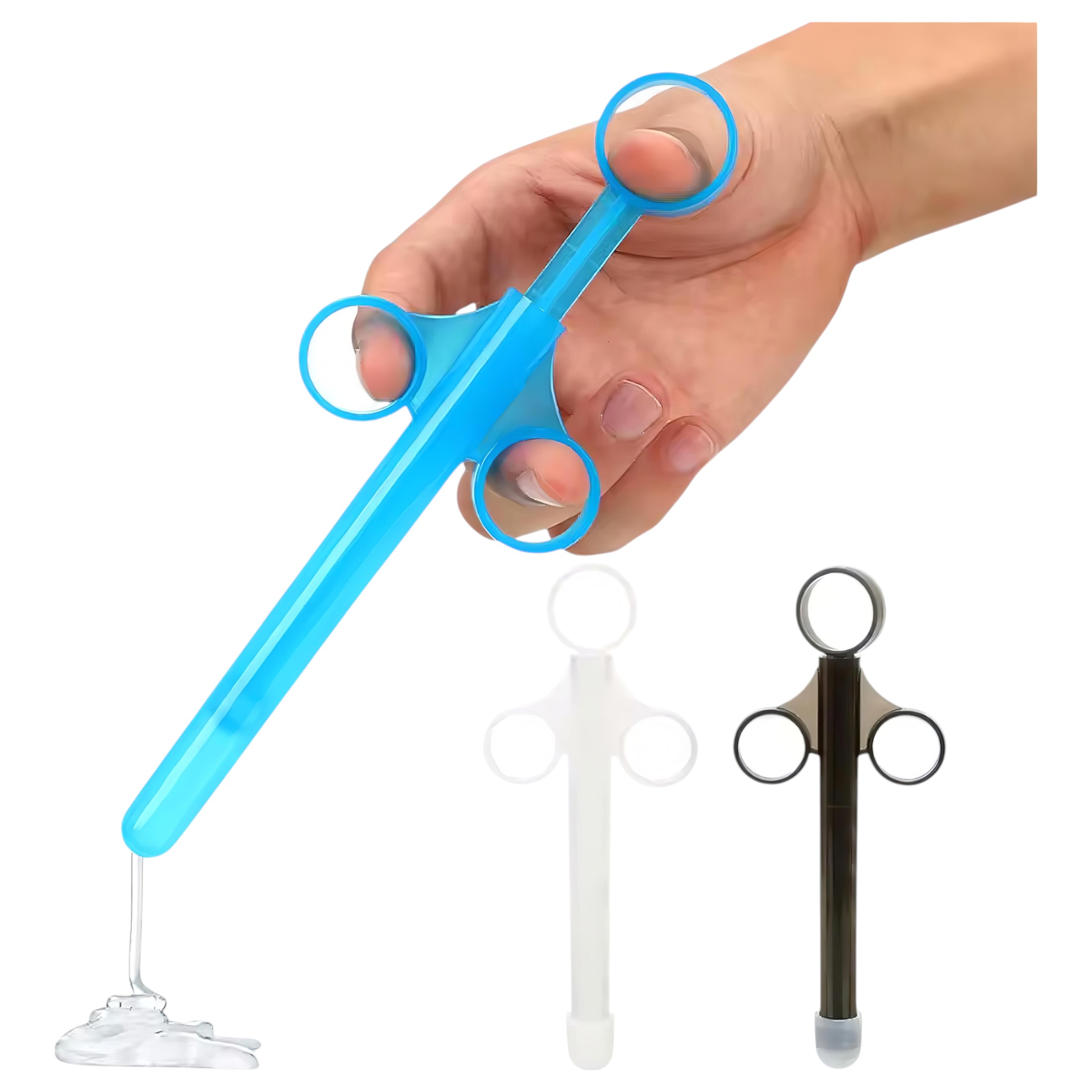 Síkosító adagoló fecskendő (kék)