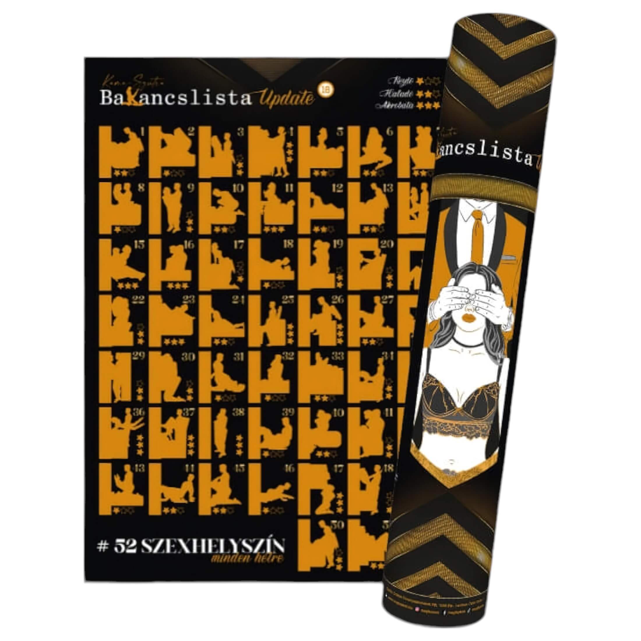 Bakancslista – 52 szex helyszín társasjáték