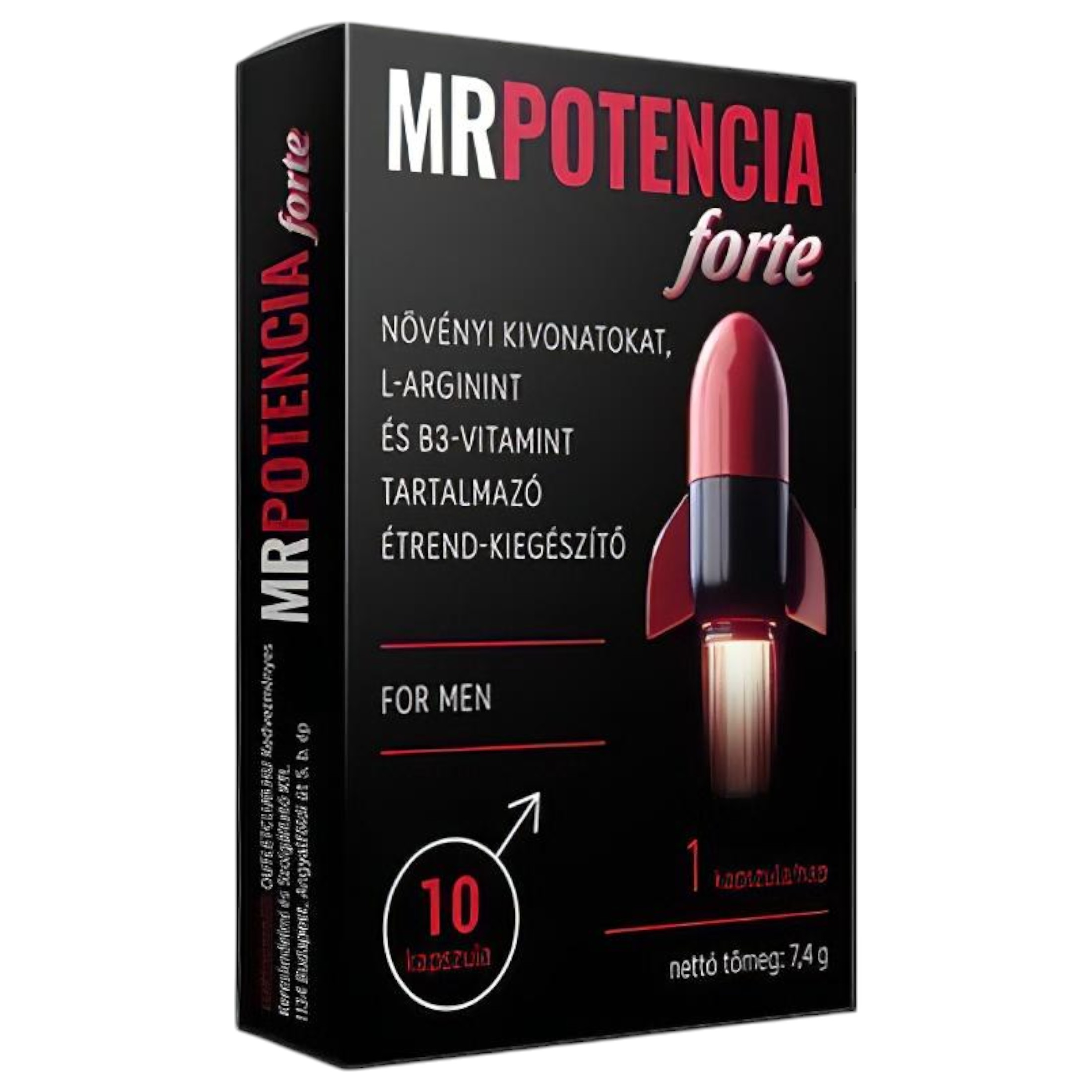 MrPotencia Forte – étrend kiegészítő kapszula férfiaknak (10db)