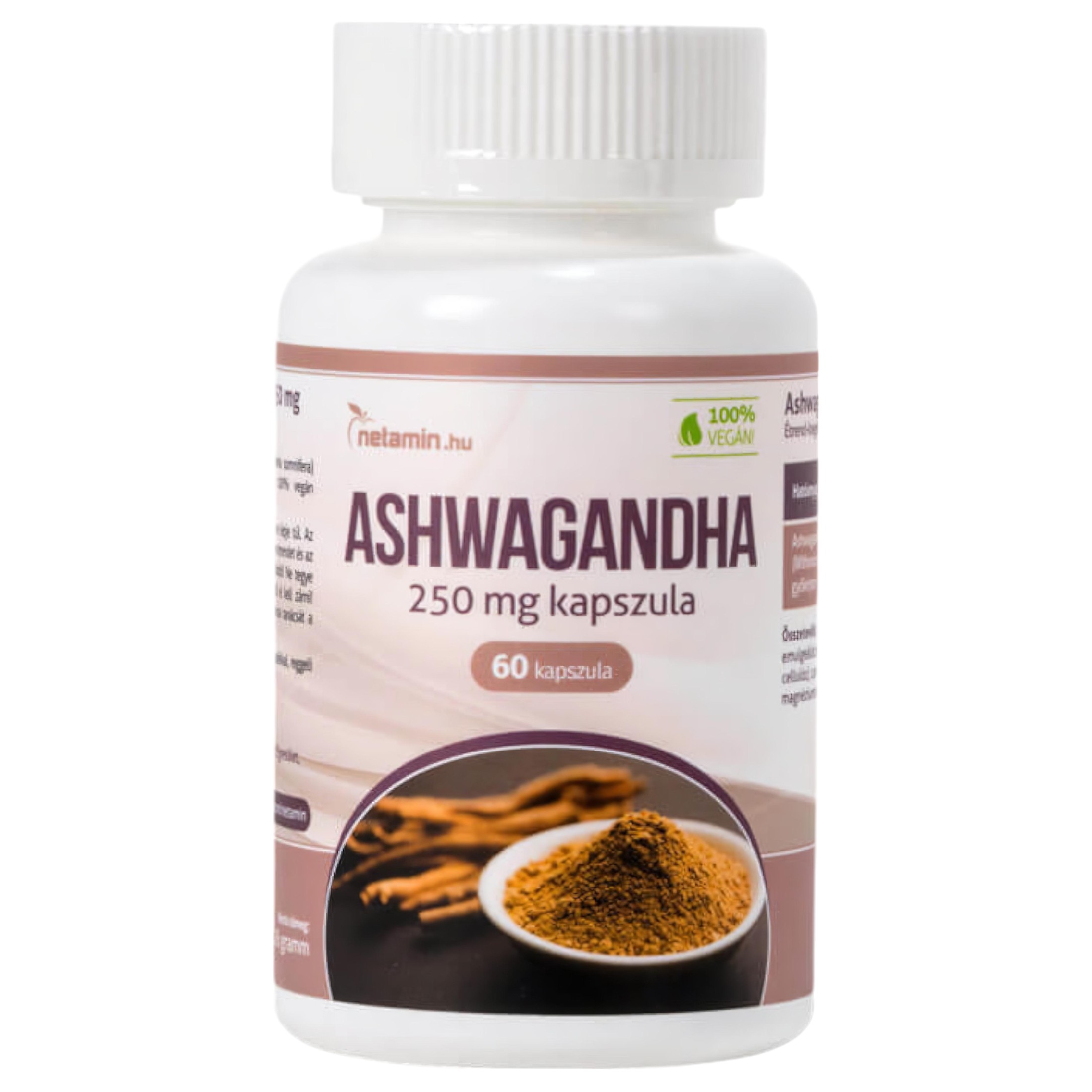 Netamin Ashwagandha 250mg – étrend kiegészítő kapszula (60db)