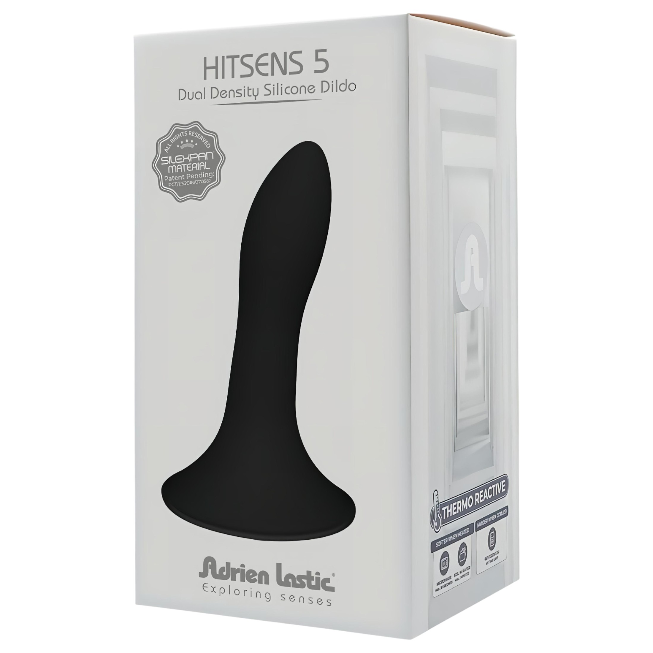 Adrien Lastic Hitsens 5 – Thermo Reactive anál dildó (fekete)