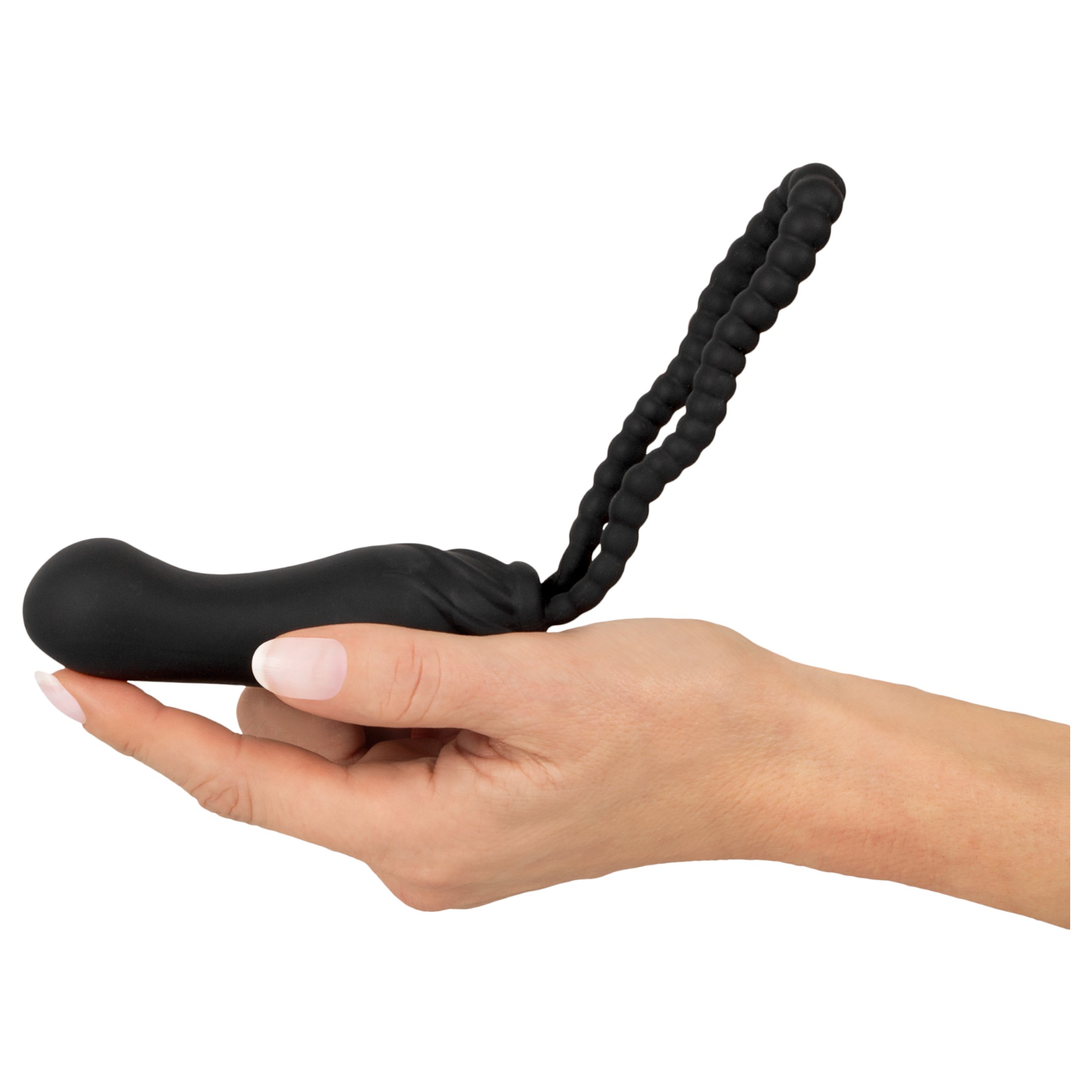 Black Velvets Perfect Fit – felcsatolható dildó (fekete)