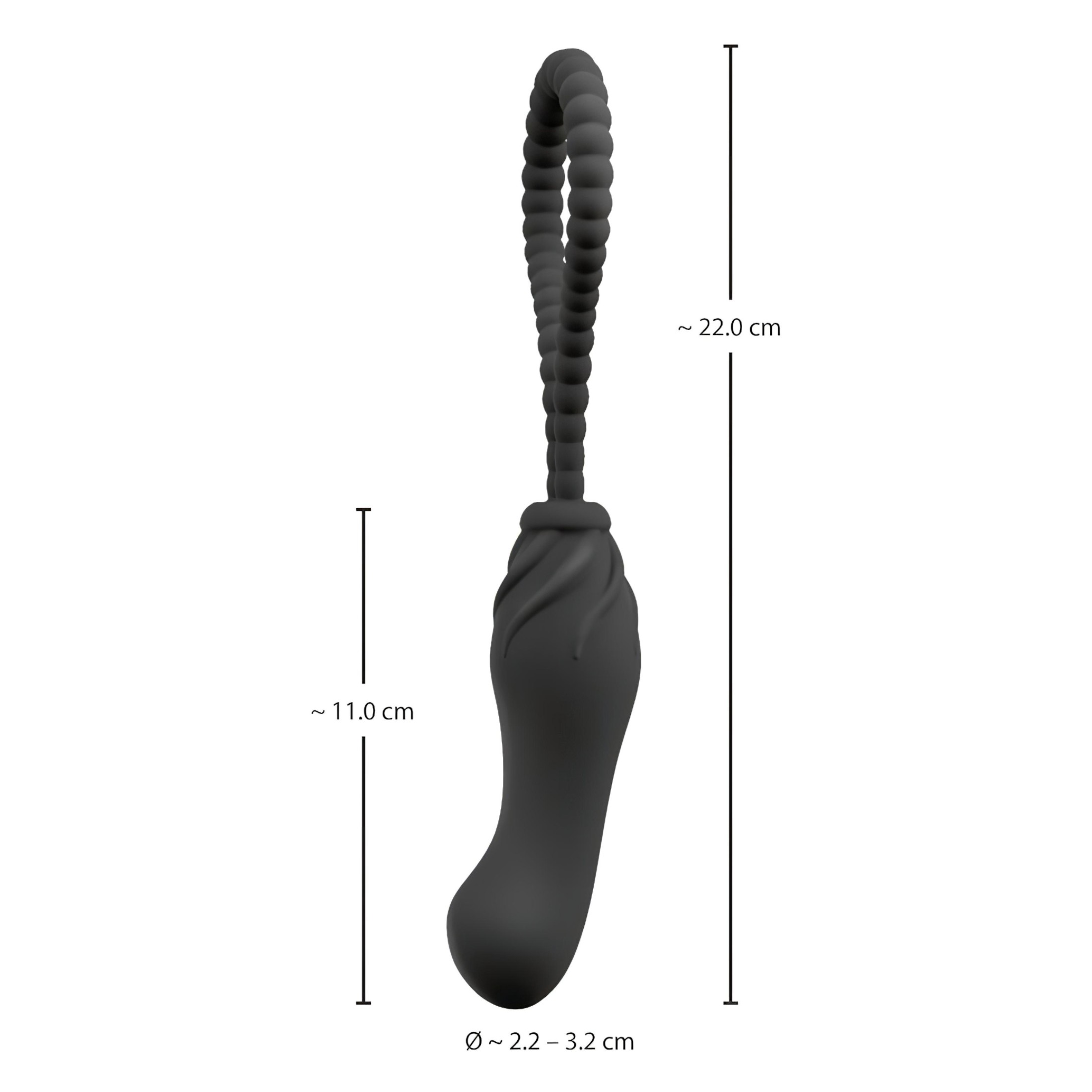 Black Velvets Perfect Fit – felcsatolható dildó (fekete)
