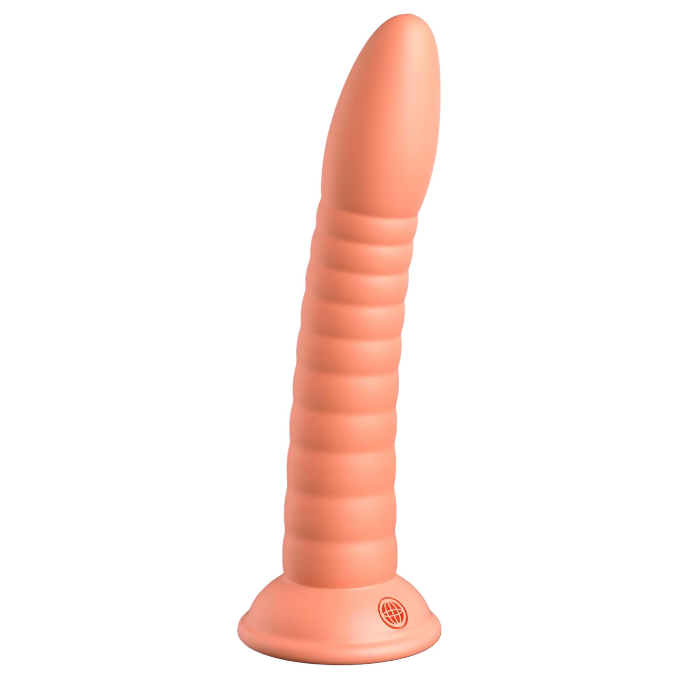 Dillio Wild Thing – barázdált dildó (19cm) – narancs