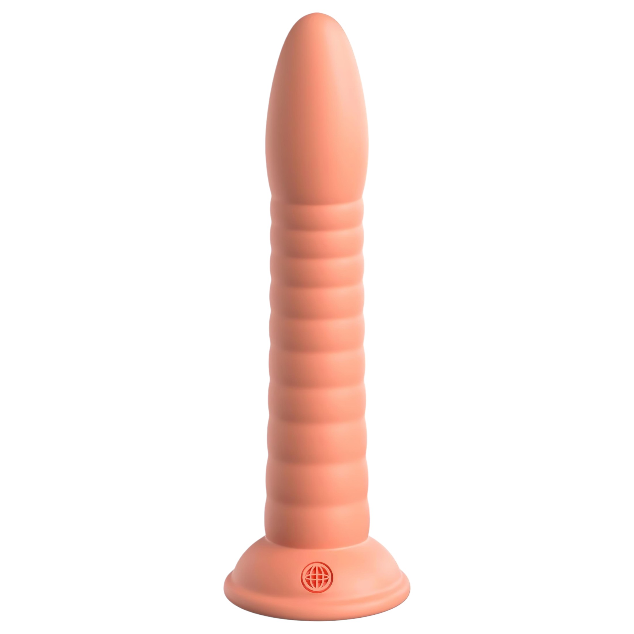 Dillio Wild Thing – barázdált dildó (19cm) – narancs