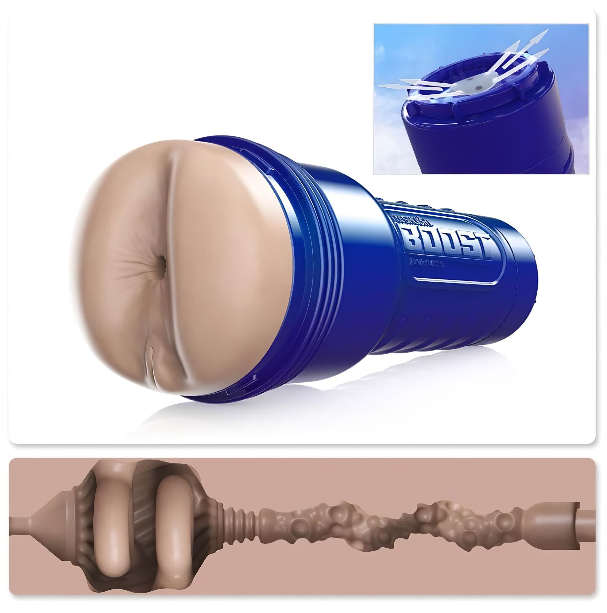 Fleshlight Boost Blast – élethű popsi maszturbátor (natúr)