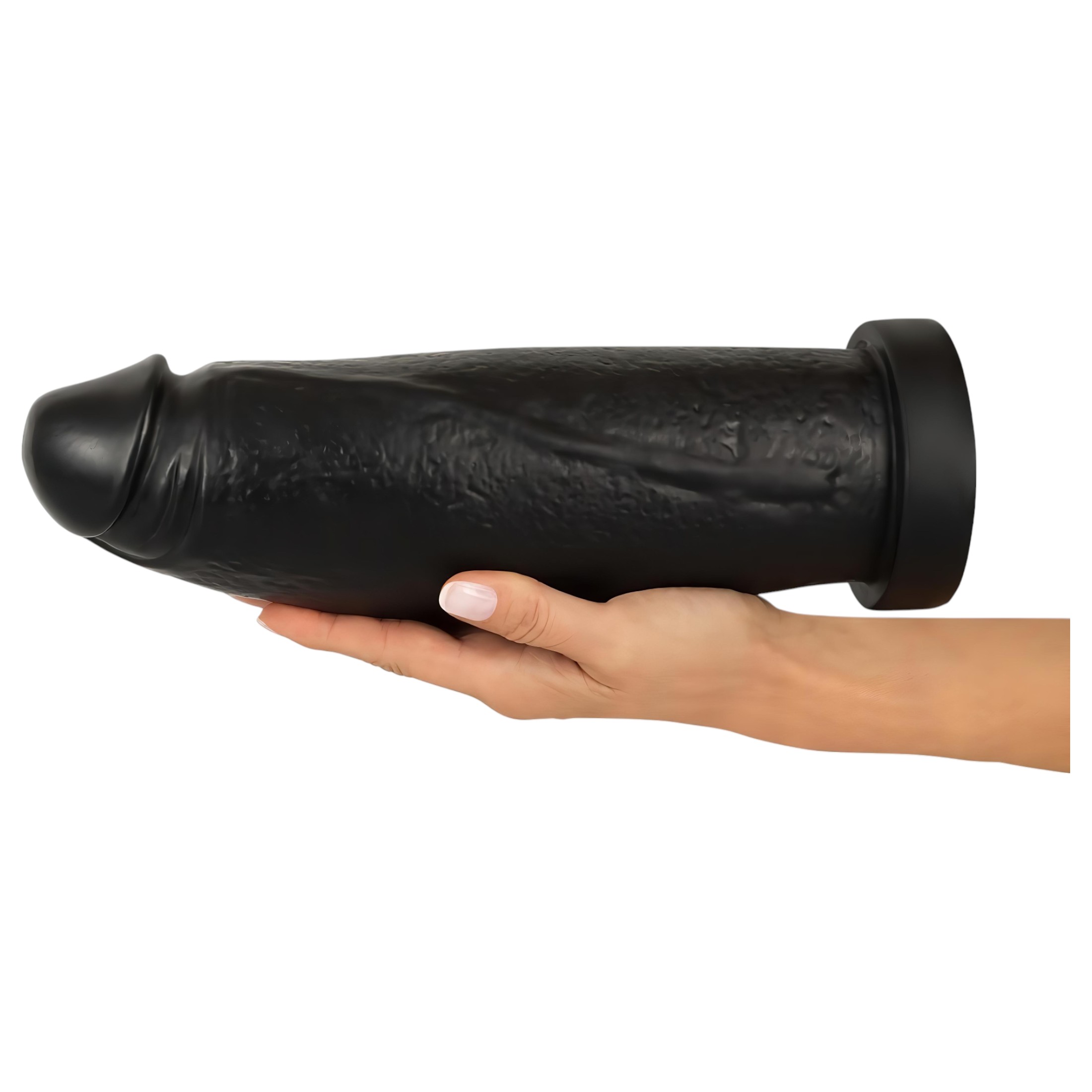 Realistixxx Real Giant – giga dildó – 30 cm (fekete)