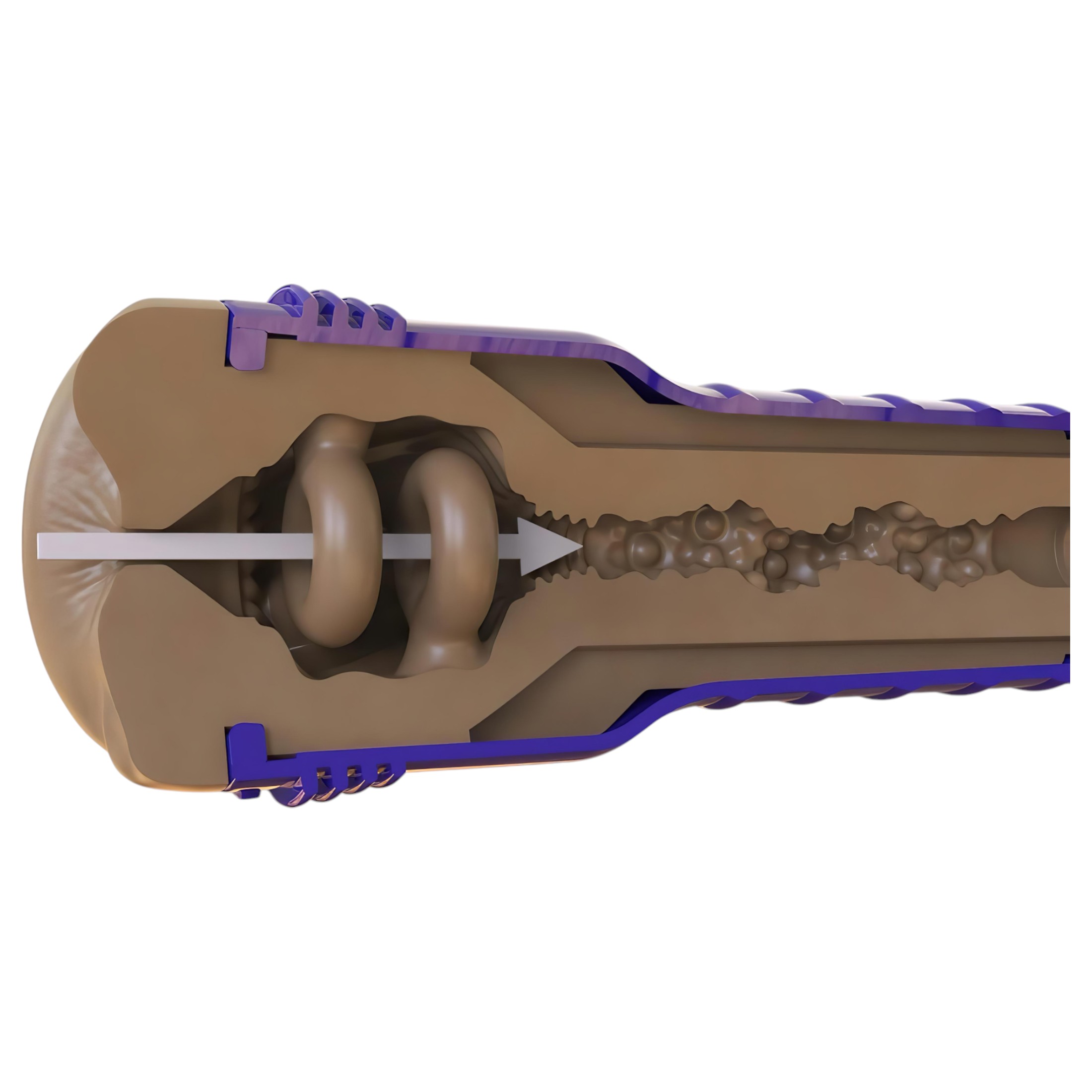 Fleshlight Boost Blast – élethű popsi maszturbátor (barna)