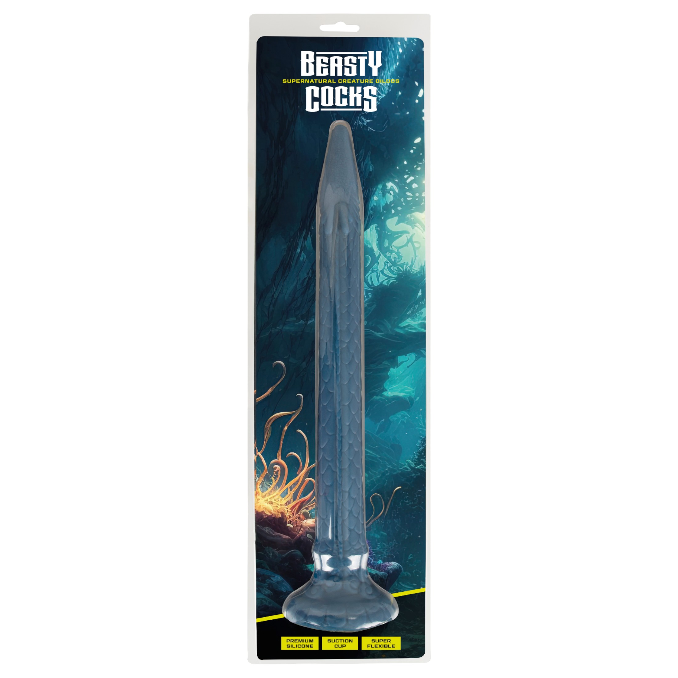 Beasty Cocks Eel of Ecstasy – extra hosszú dildó (kék)