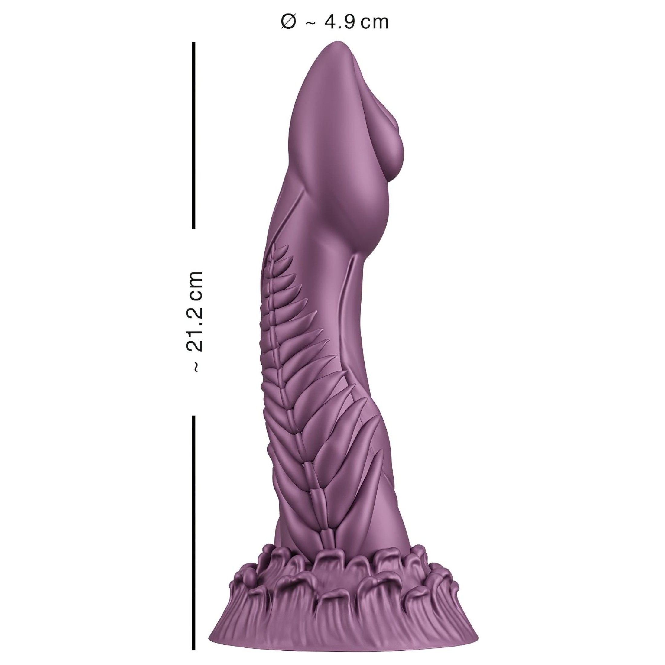 Beasty Cocks Alien Phallus – űrlény dildó (lila)