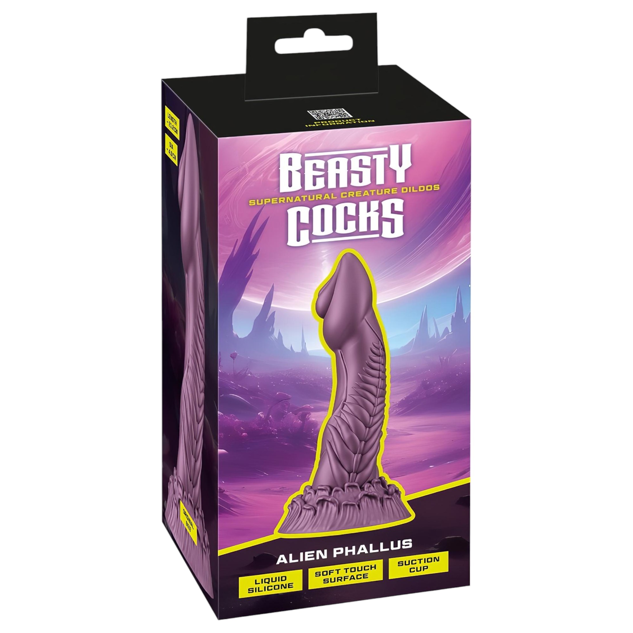 Beasty Cocks Alien Phallus – űrlény dildó (lila)