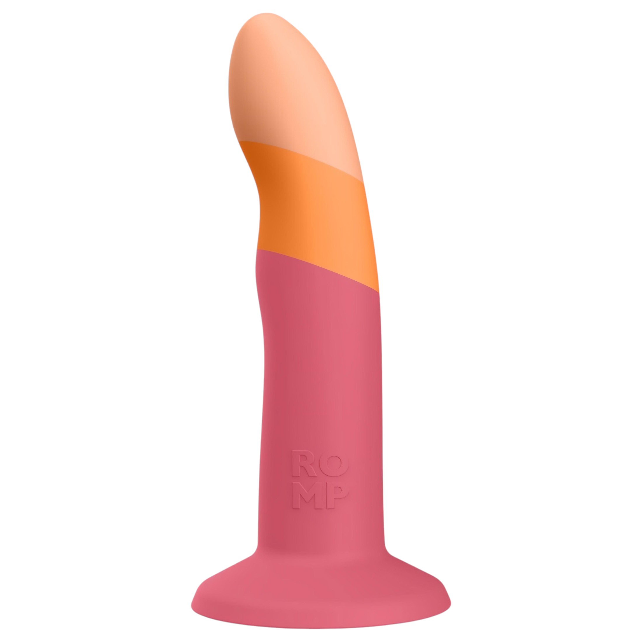 ROMP Dizi – rugalmas szilikon dildó (pink-narancs)